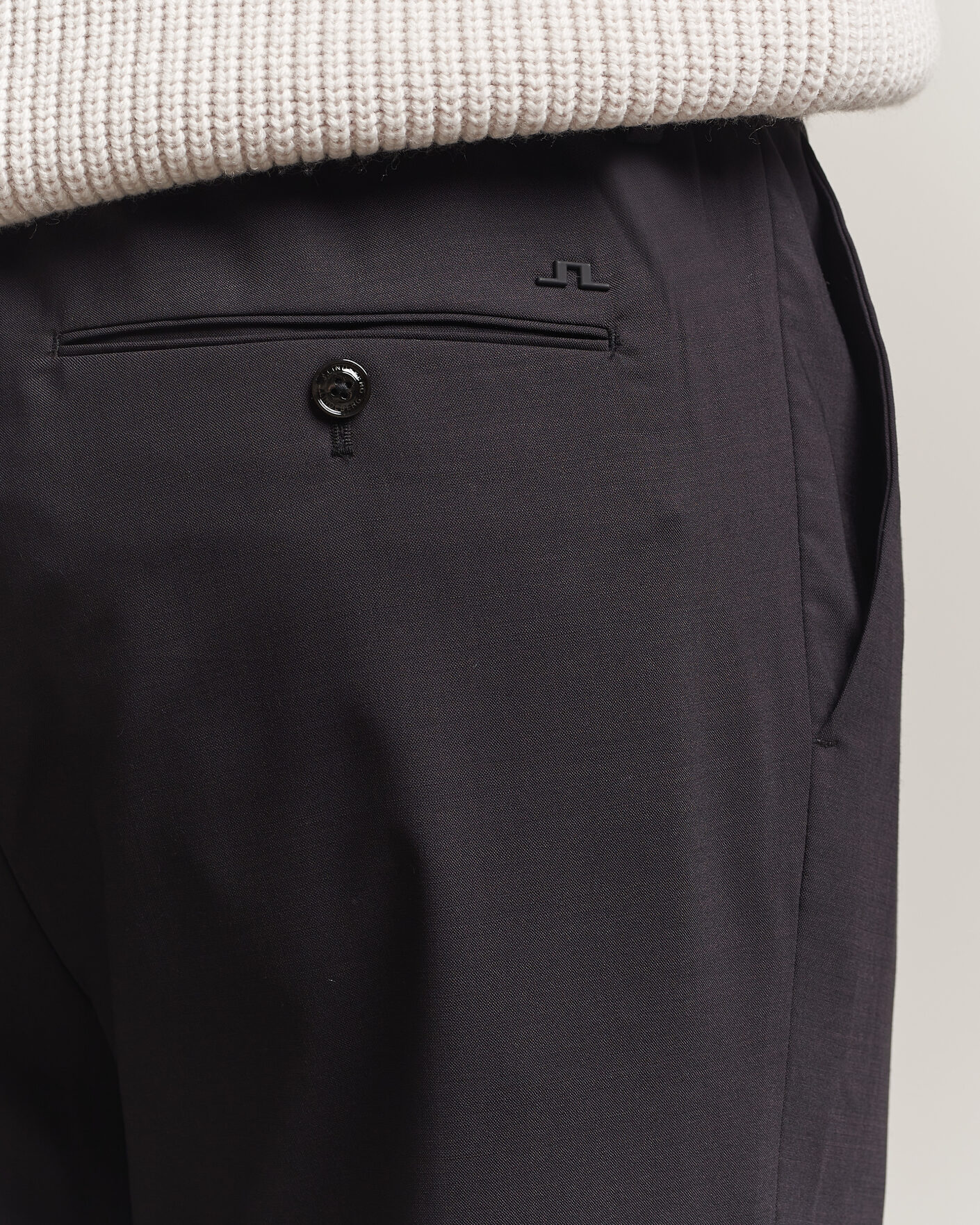 Uomini | Pantaloni | J.Lindeberg | Harris Stretch Wool Pants Black