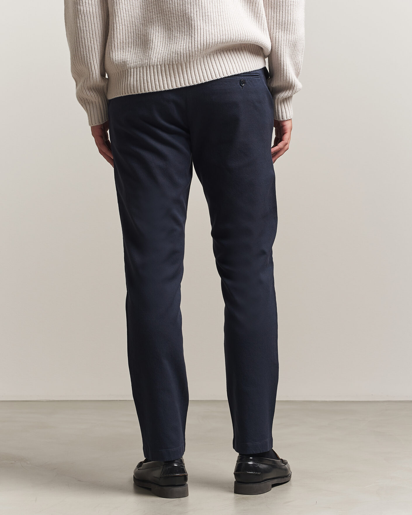 Uomini | Pantaloni | J.Lindeberg | Chase Stretch Flannel Trousers JL Navy