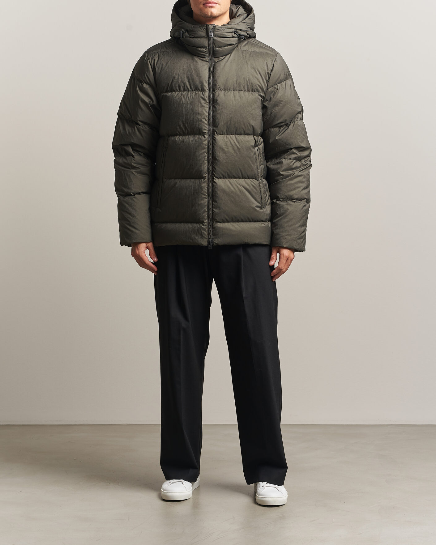 Uomini | Giacche | J.Lindeberg | Daryl Crinkle Down Jacket Chimera Green