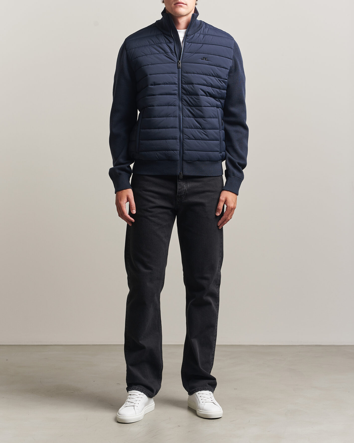 Uomini | Giacche | J.Lindeberg | Boen Hybrid Jacket JL Navy