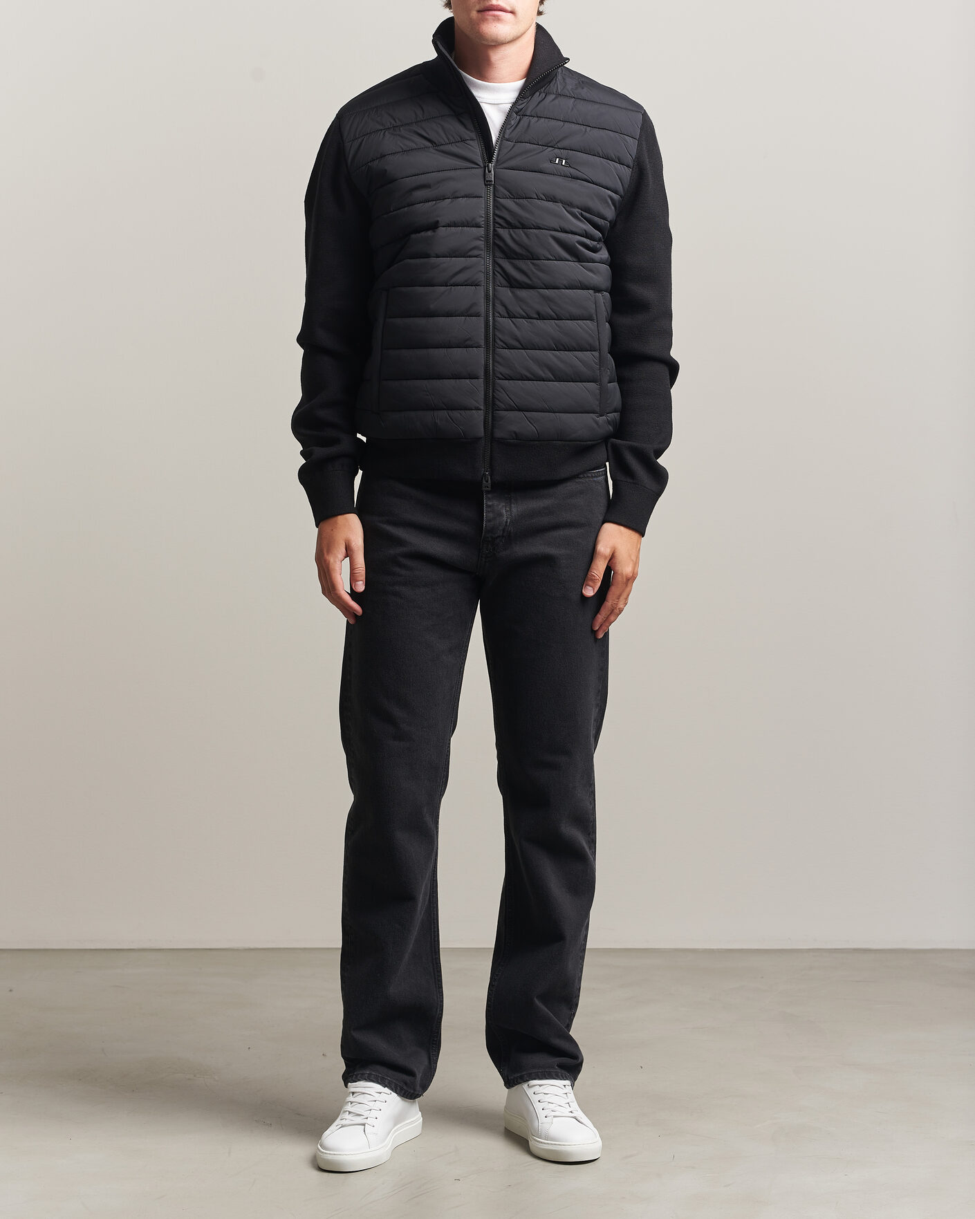 Uomini | Giacche | J.Lindeberg | Boen Hybrid Jacket Black