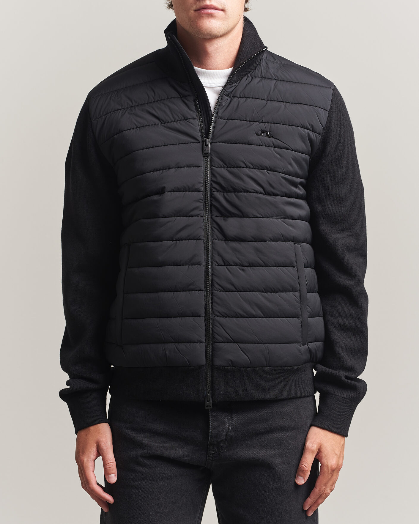 Uomini | Giacche | J.Lindeberg | Boen Hybrid Jacket Black