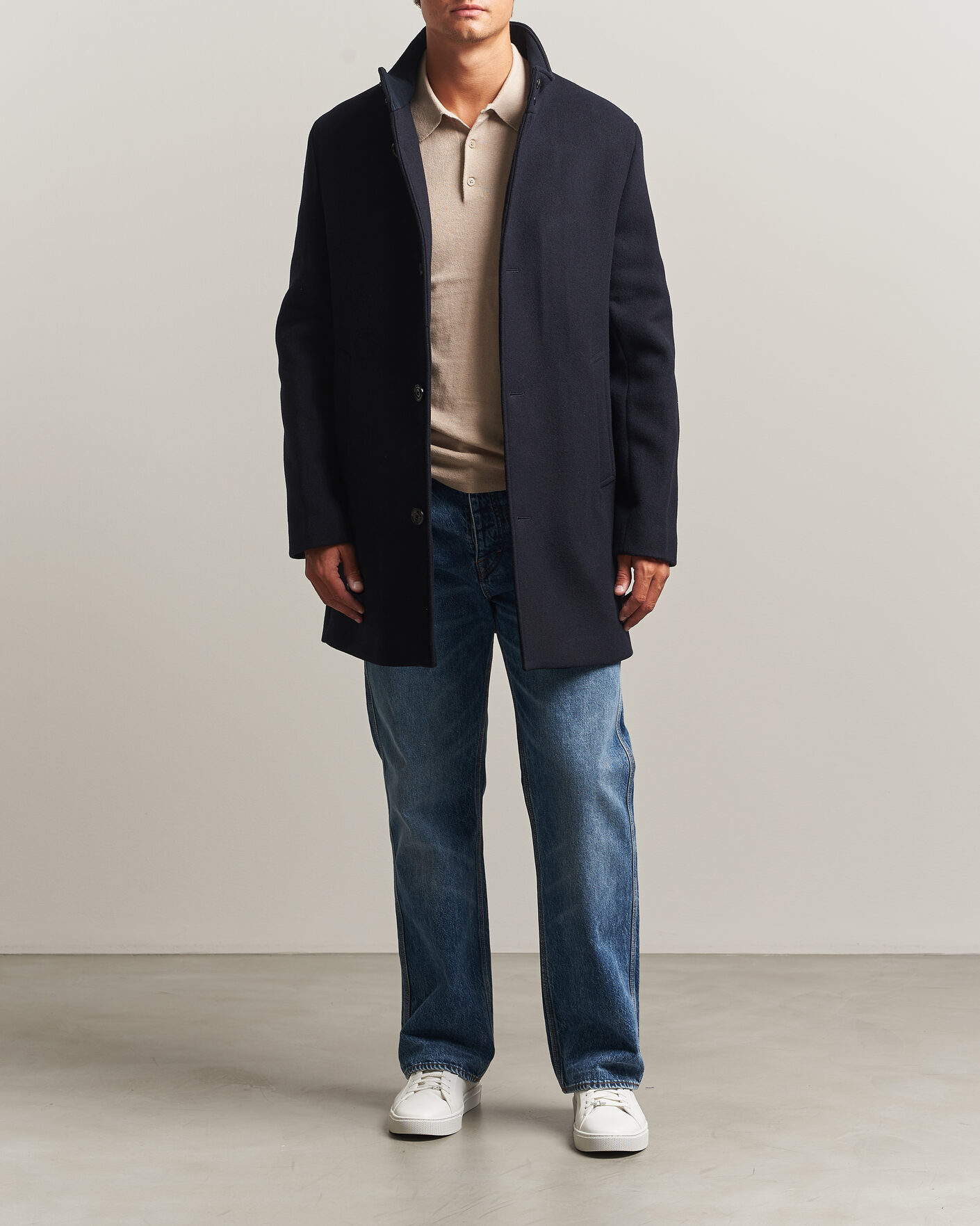 Uomini | Giacche | J.Lindeberg | Lexon Wool Coat JL Navy