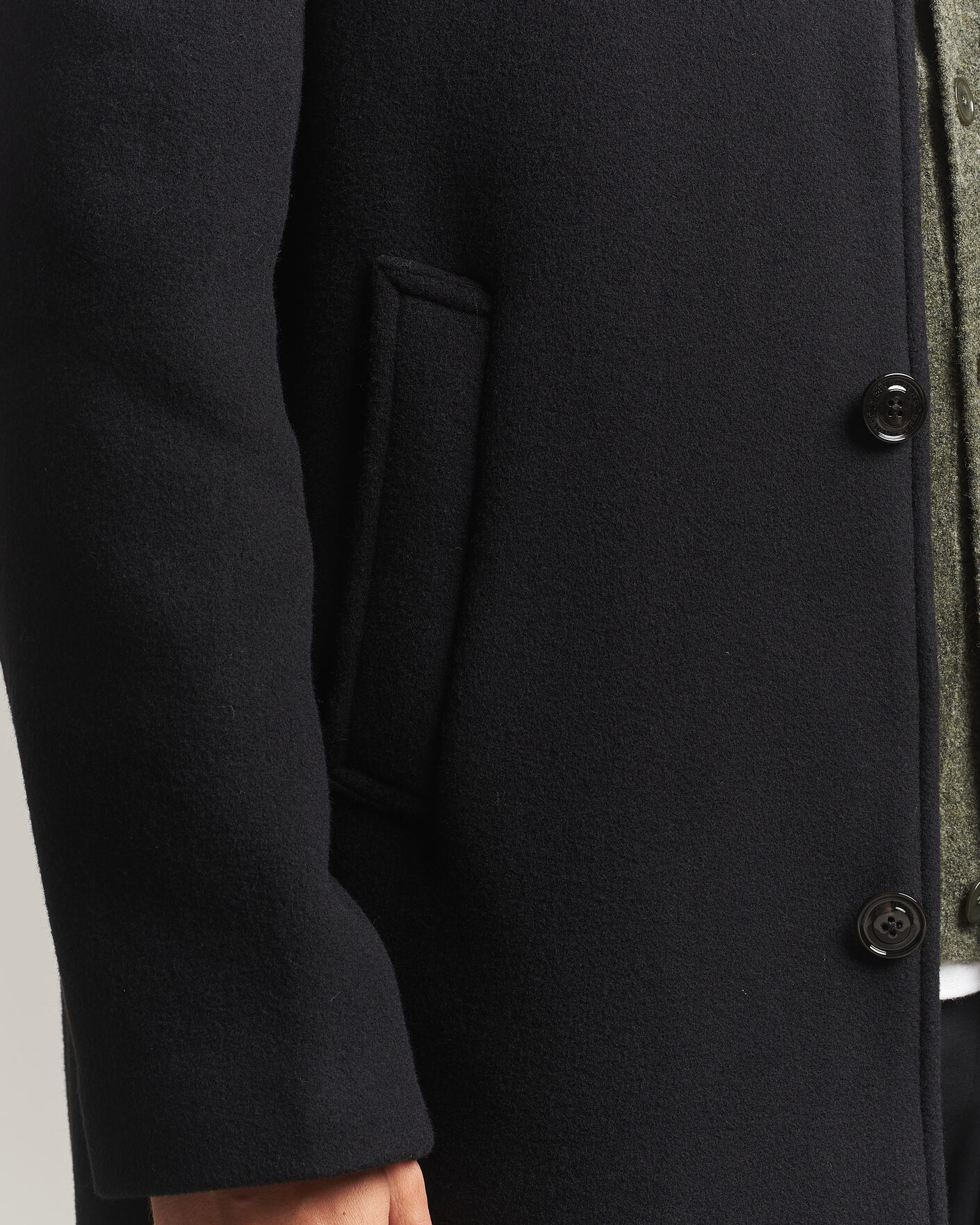 Uomini | Giacche | J.Lindeberg | Lexon Wool Coat Black