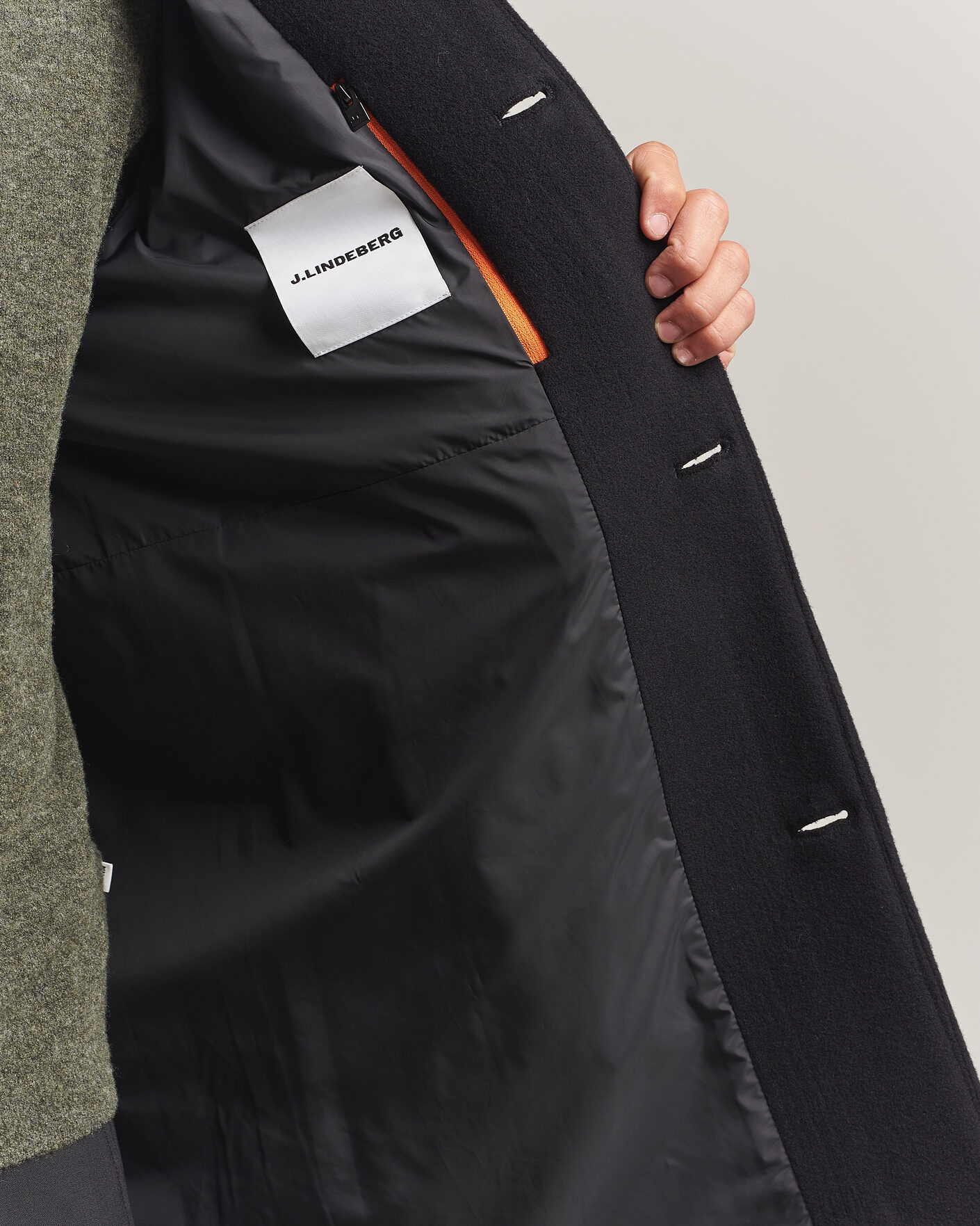 Uomini | Giacche | J.Lindeberg | Lexon Wool Coat Black
