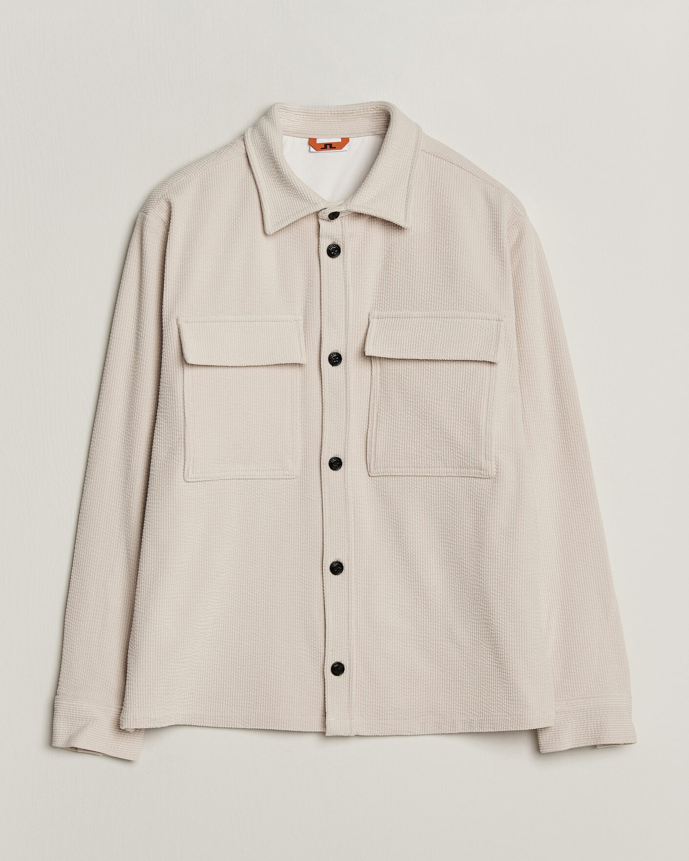 Uomini | Camicie | J.Lindeberg | Finnigan Drape Cord Overshirt Moonbeam