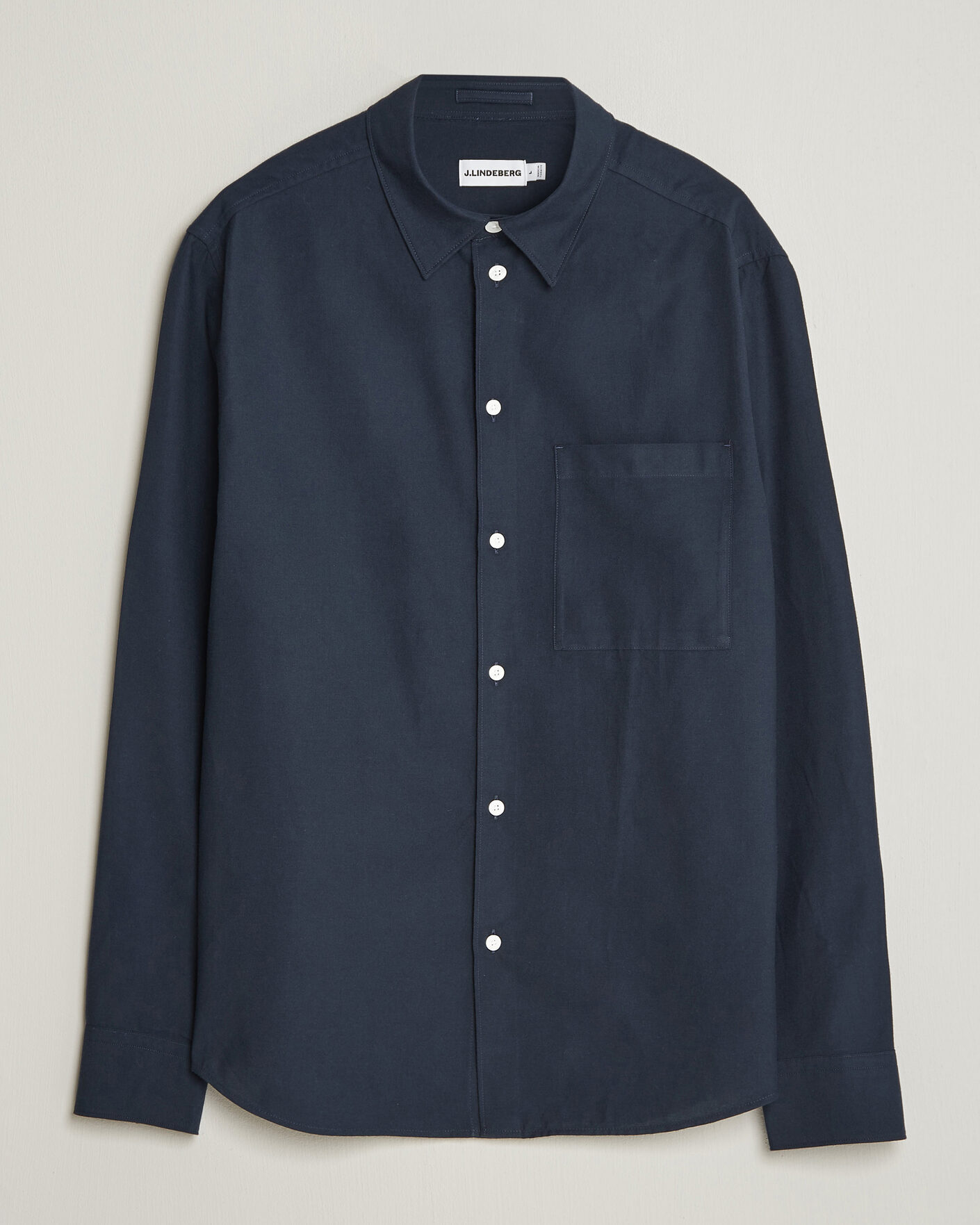Uomini | Camicie | J.Lindeberg | Marlon Flannel Shirt JL Navy