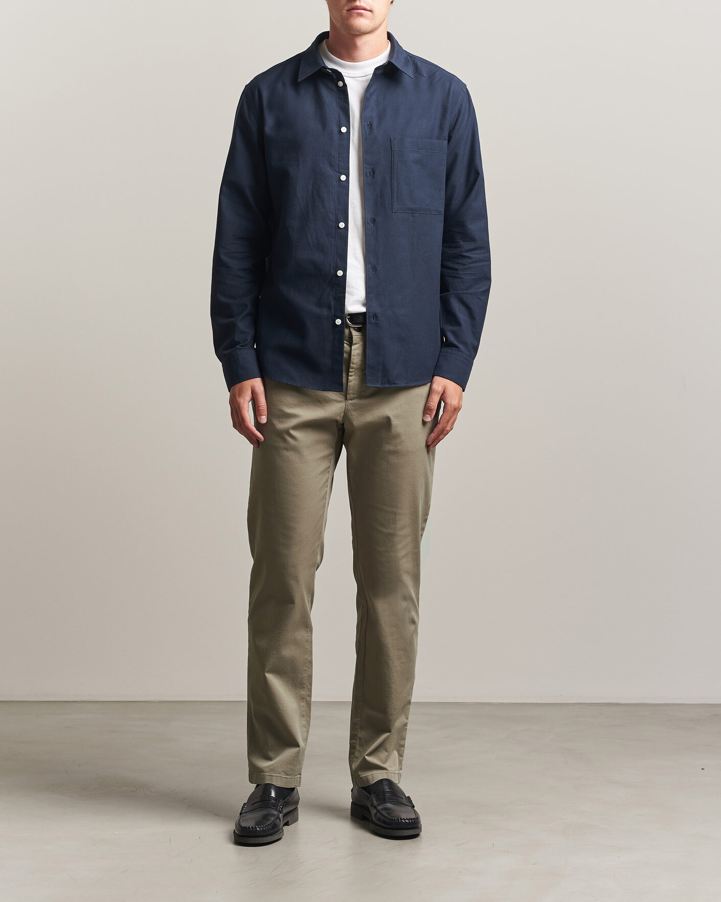 Uomini | Camicie | J.Lindeberg | Marlon Flannel Shirt JL Navy
