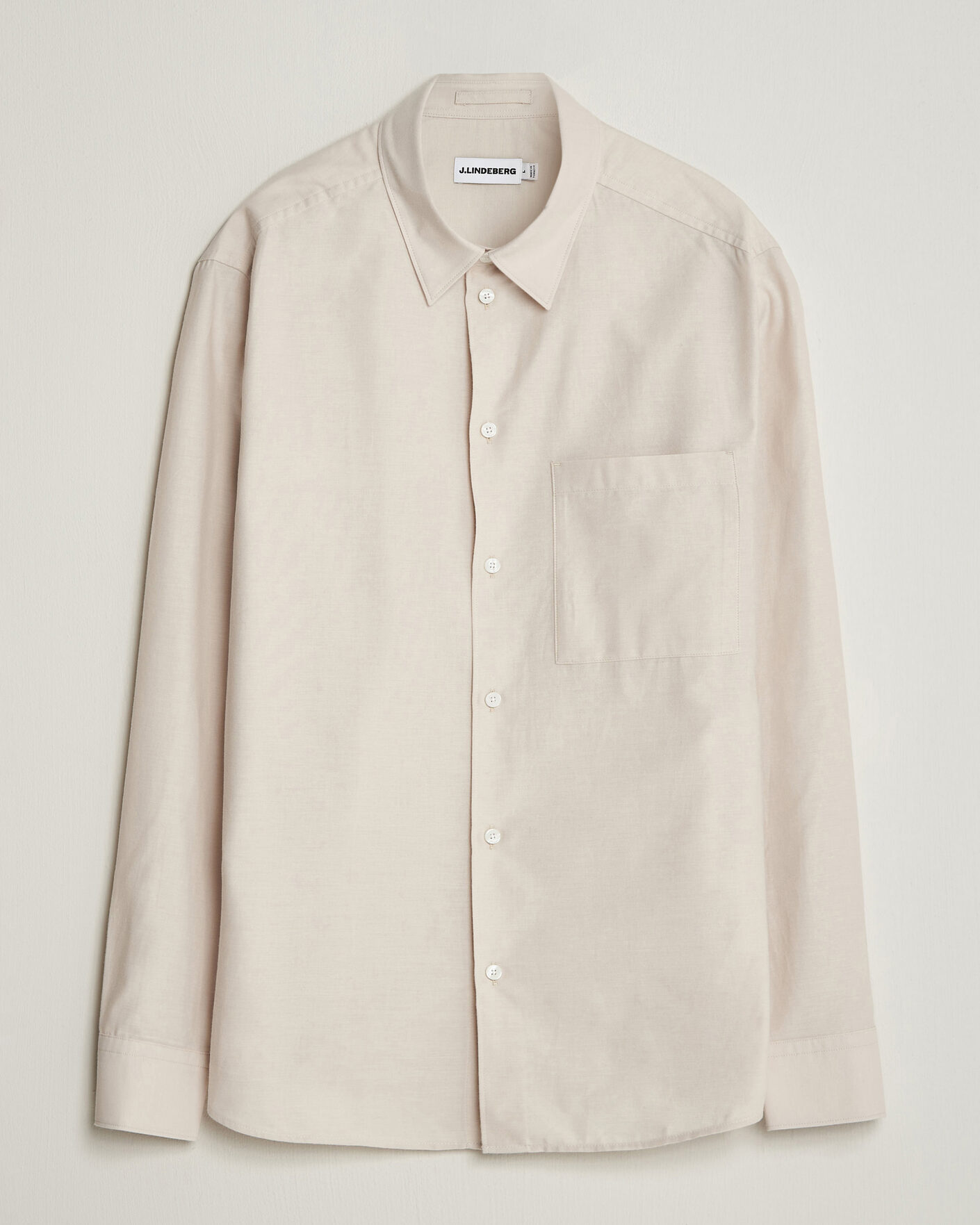 Uomini | Camicie | J.Lindeberg | Marlon Flannel Shirt Moonbeam