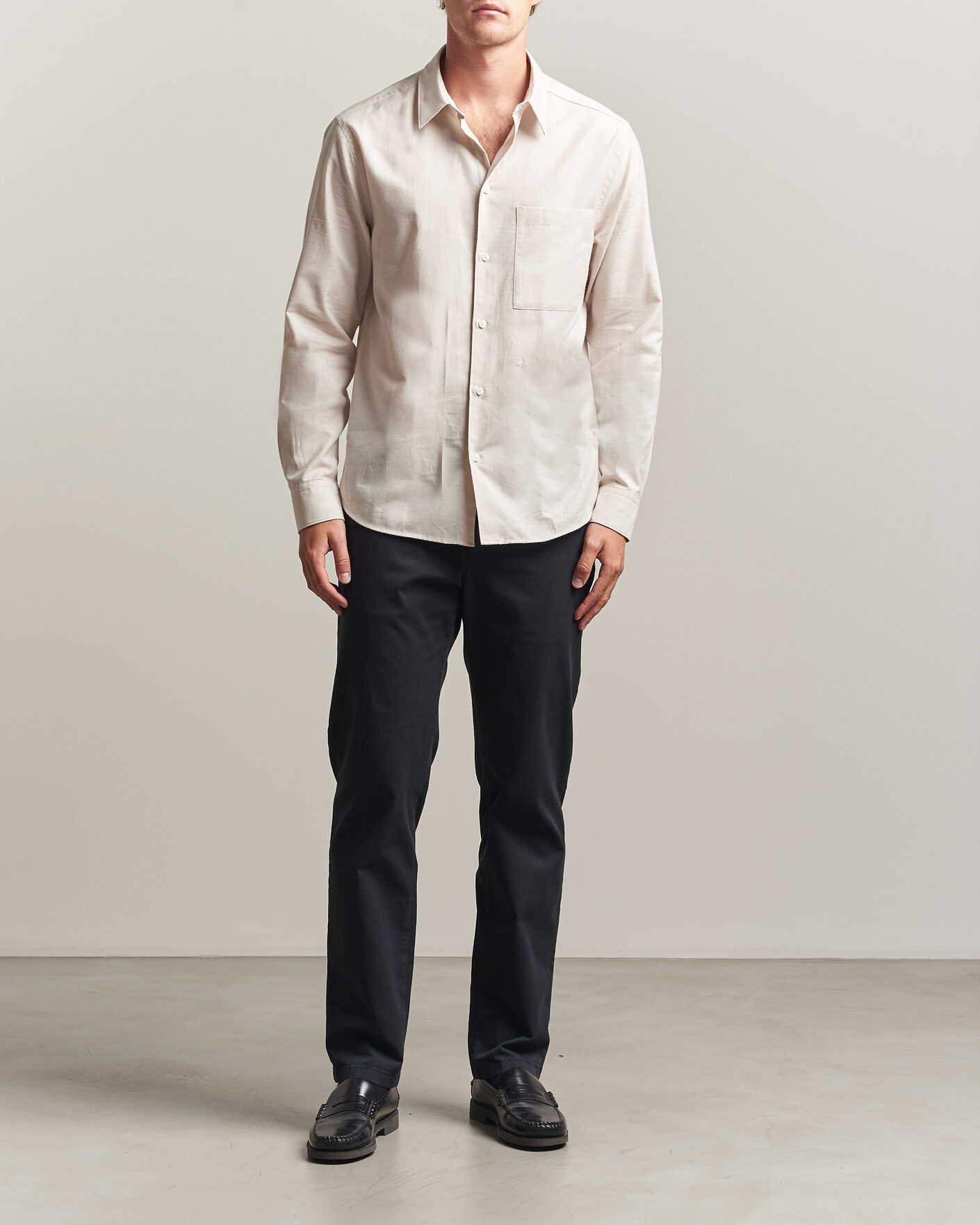 Uomini | Camicie | J.Lindeberg | Marlon Flannel Shirt Moonbeam