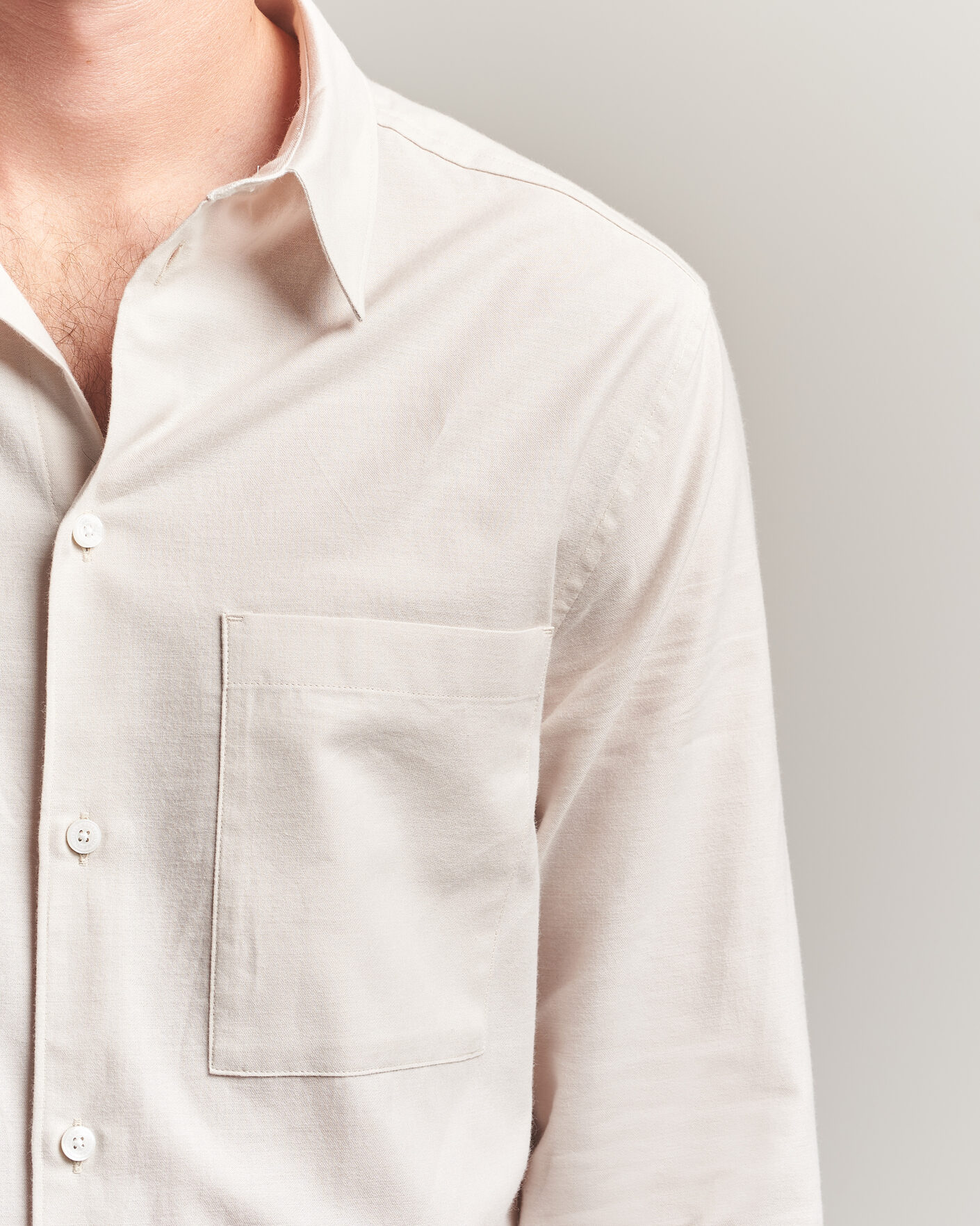 Uomini | Camicie | J.Lindeberg | Marlon Flannel Shirt Moonbeam