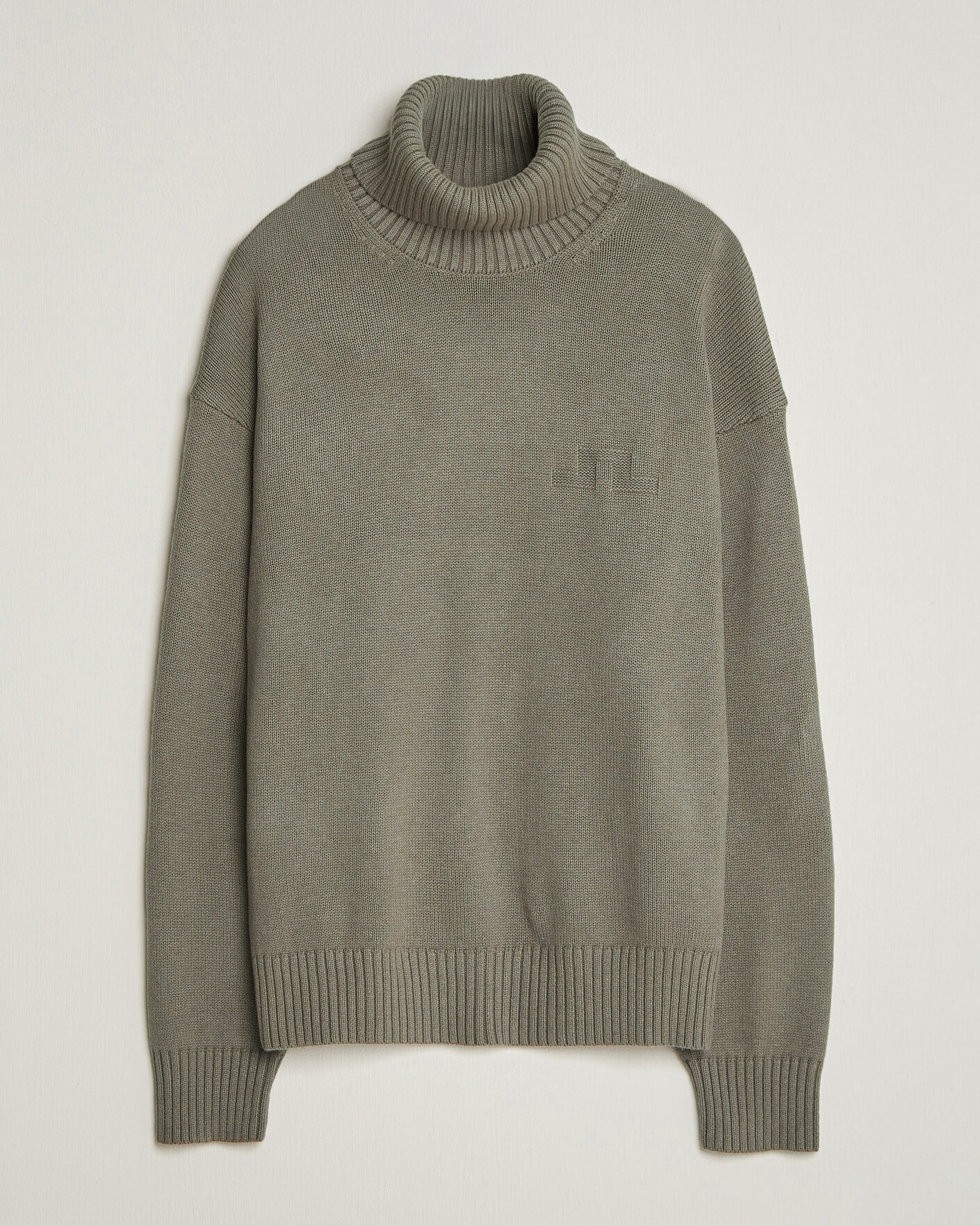 Uomini | Maglieria | J.Lindeberg | Eddy Wool/Cotton Knitted Turtleneck Brindle
