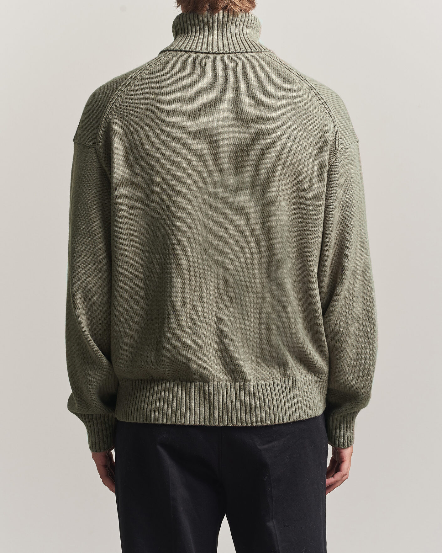 Uomini | Maglieria | J.Lindeberg | Eddy Wool/Cotton Knitted Turtleneck Brindle