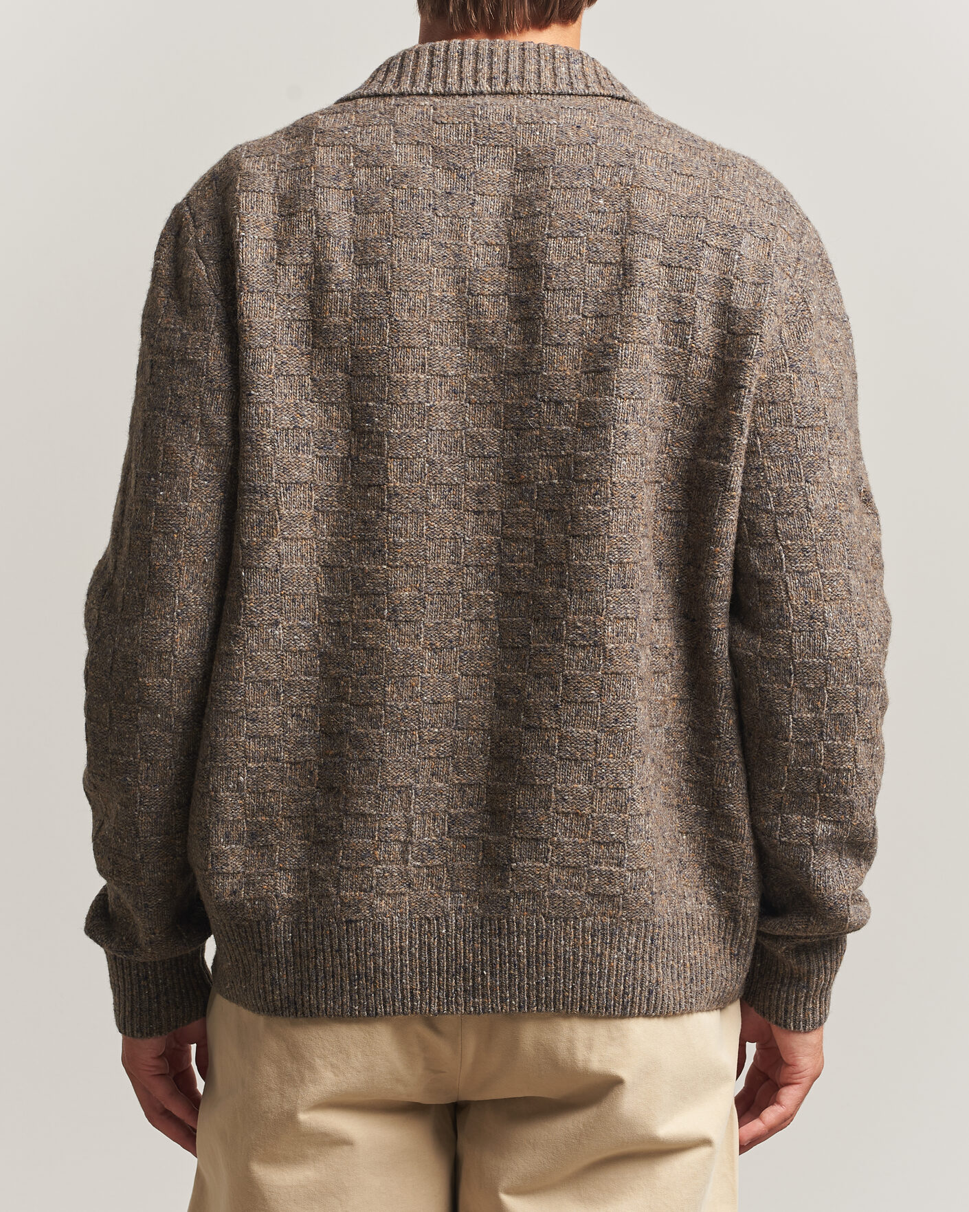Uomini | Maglieria | Forét | Area Wool Cardigan Jacket Taupe
