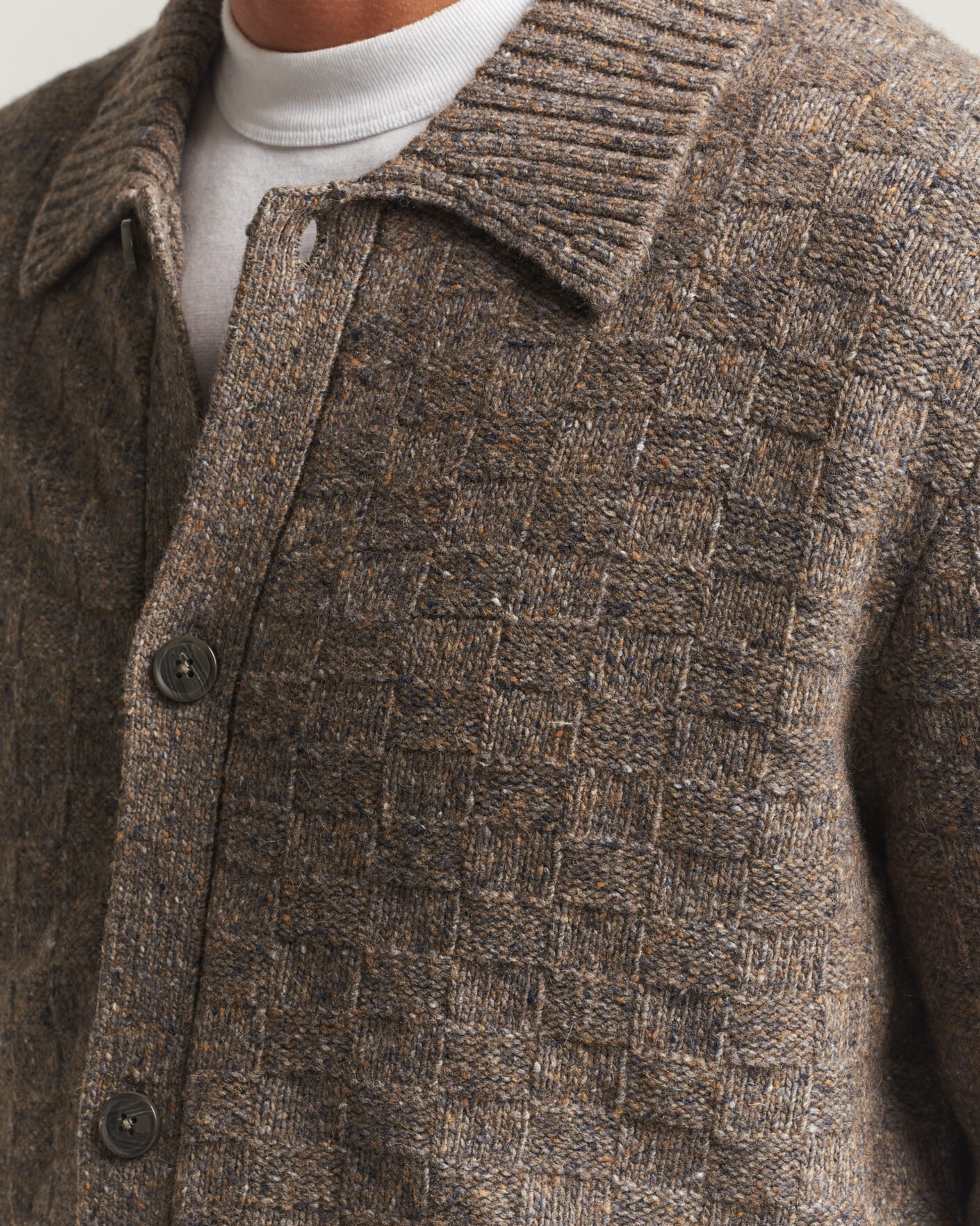Uomini | Maglieria | Forét | Area Wool Cardigan Jacket Taupe