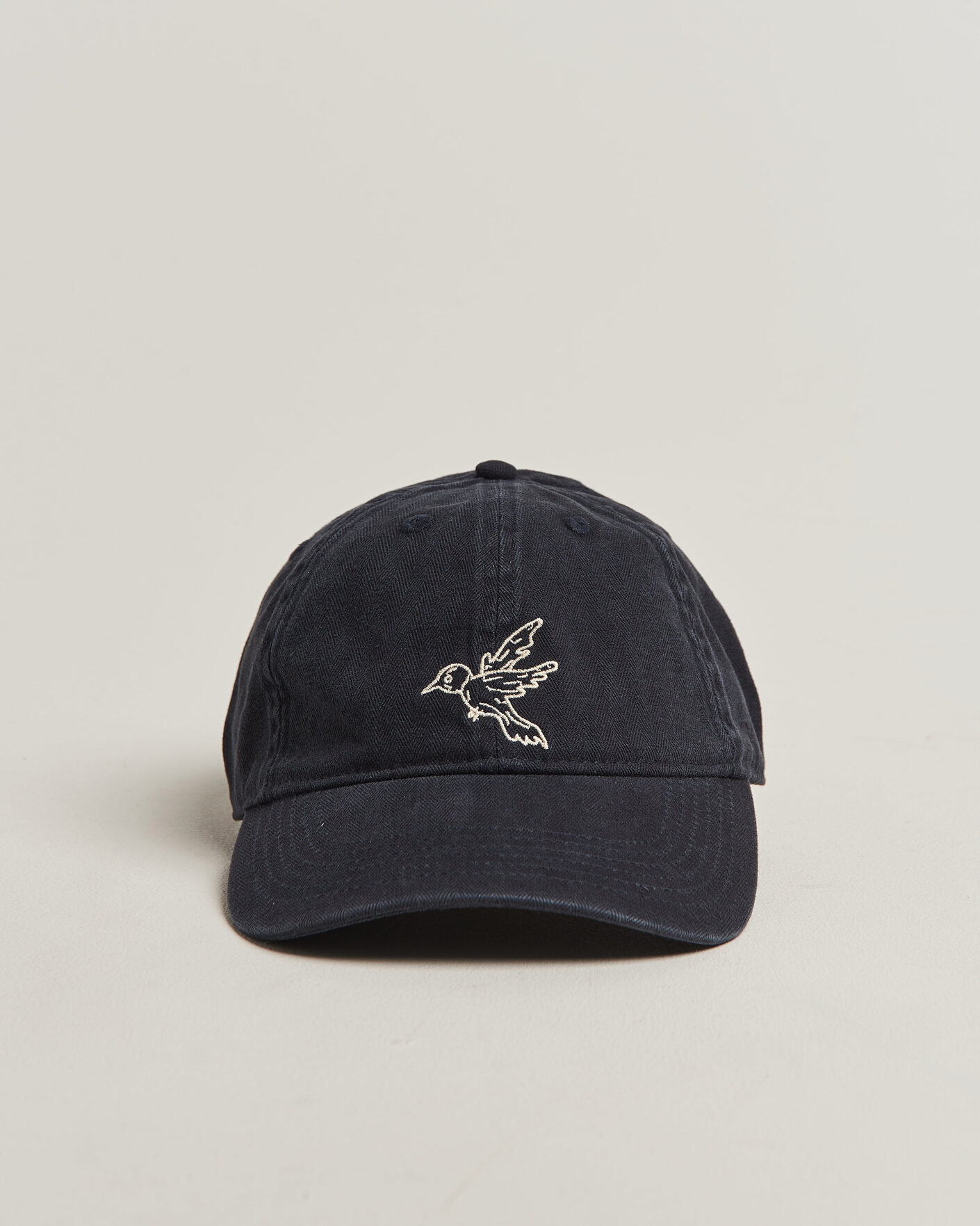 Uomini | Cappelli & Berretti | Forét | Bird Washed Herringbone Cap Navy