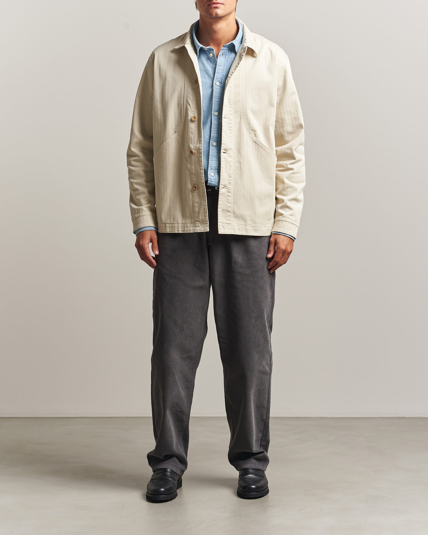 Uomini | Pantaloni | Forét | Clay Corduroy Pants Grey