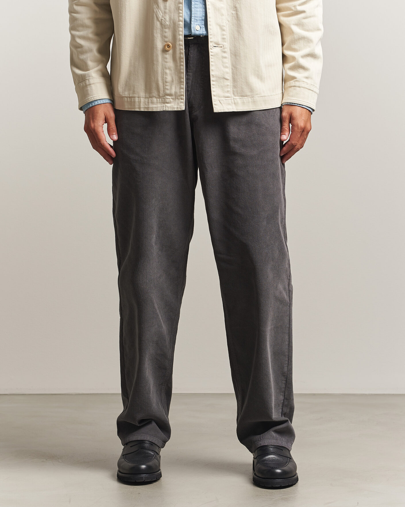 Uomini | Pantaloni | Forét | Clay Corduroy Pants Grey