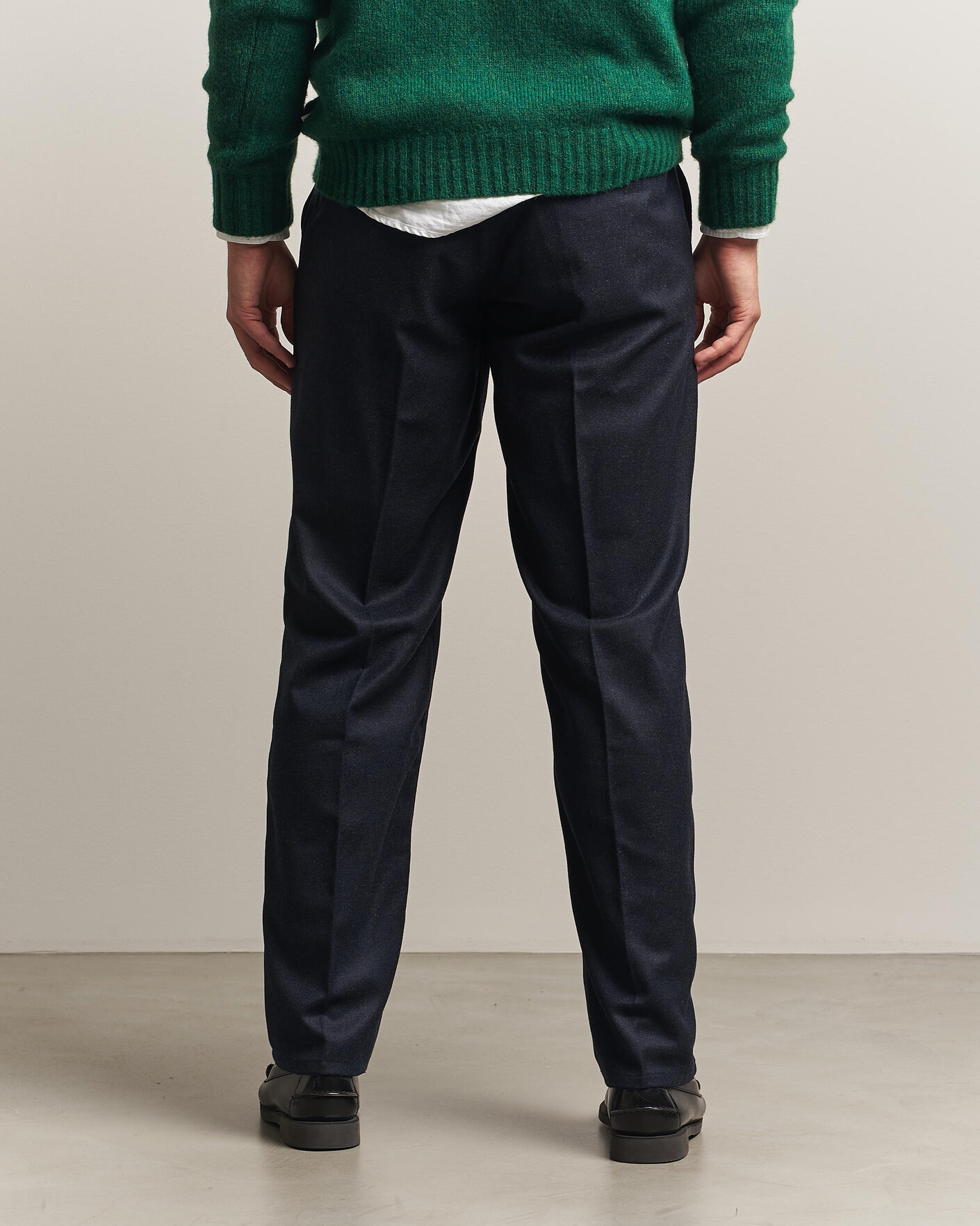 Uomini | Pantaloni | Forét | Clay Wool Pants Navy