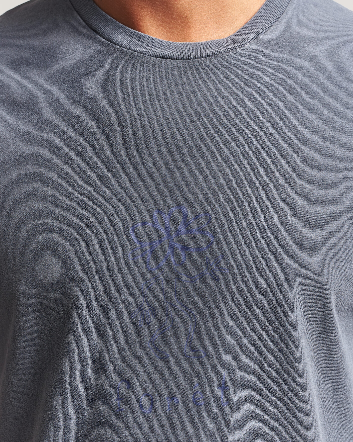 Uomini | T-shirt | Forét | Clover T-Shirt Navy