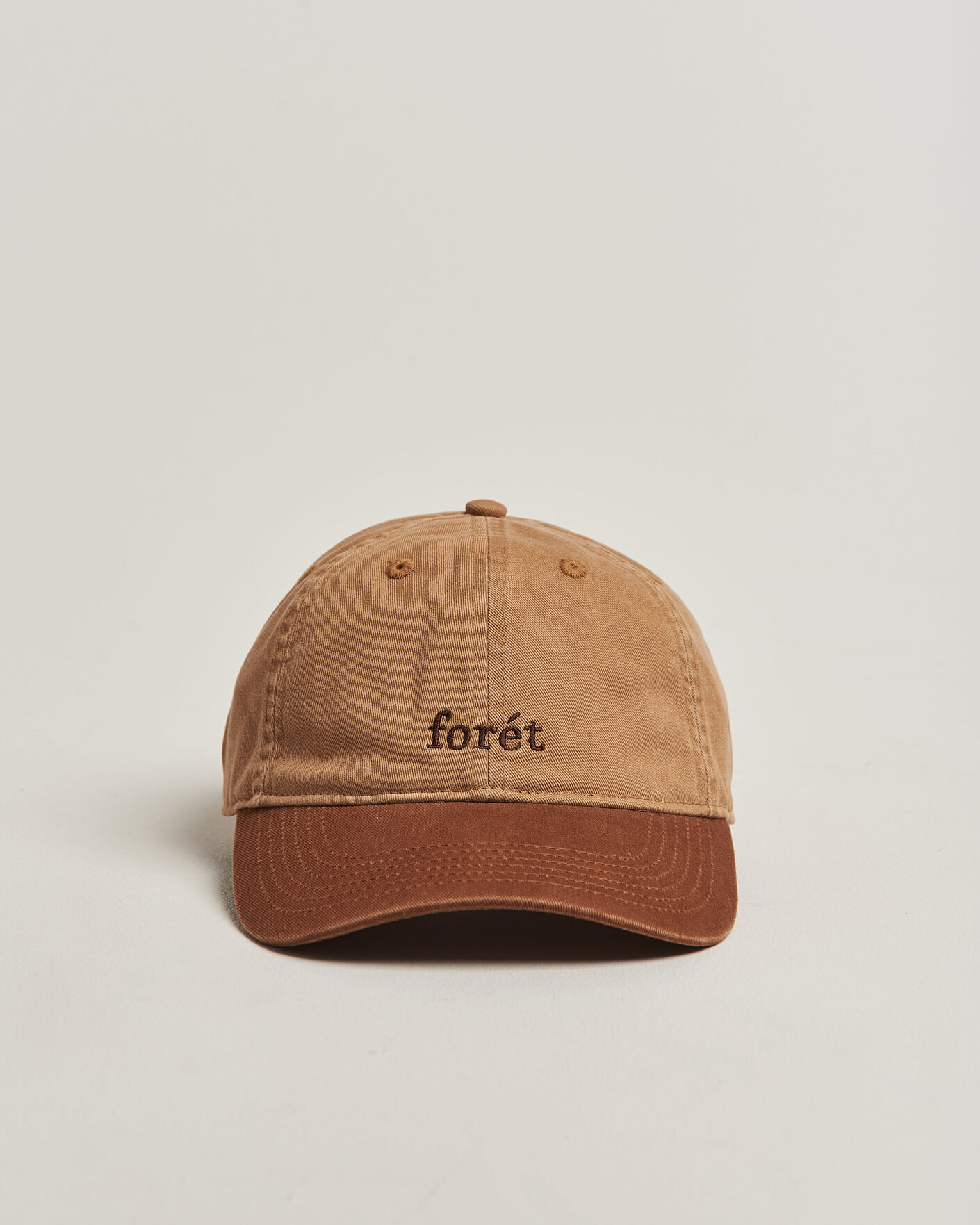 Uomini | Cappelli & Berretti | Forét | Hawk Washed 2-Tone Cap Khaki/Brown