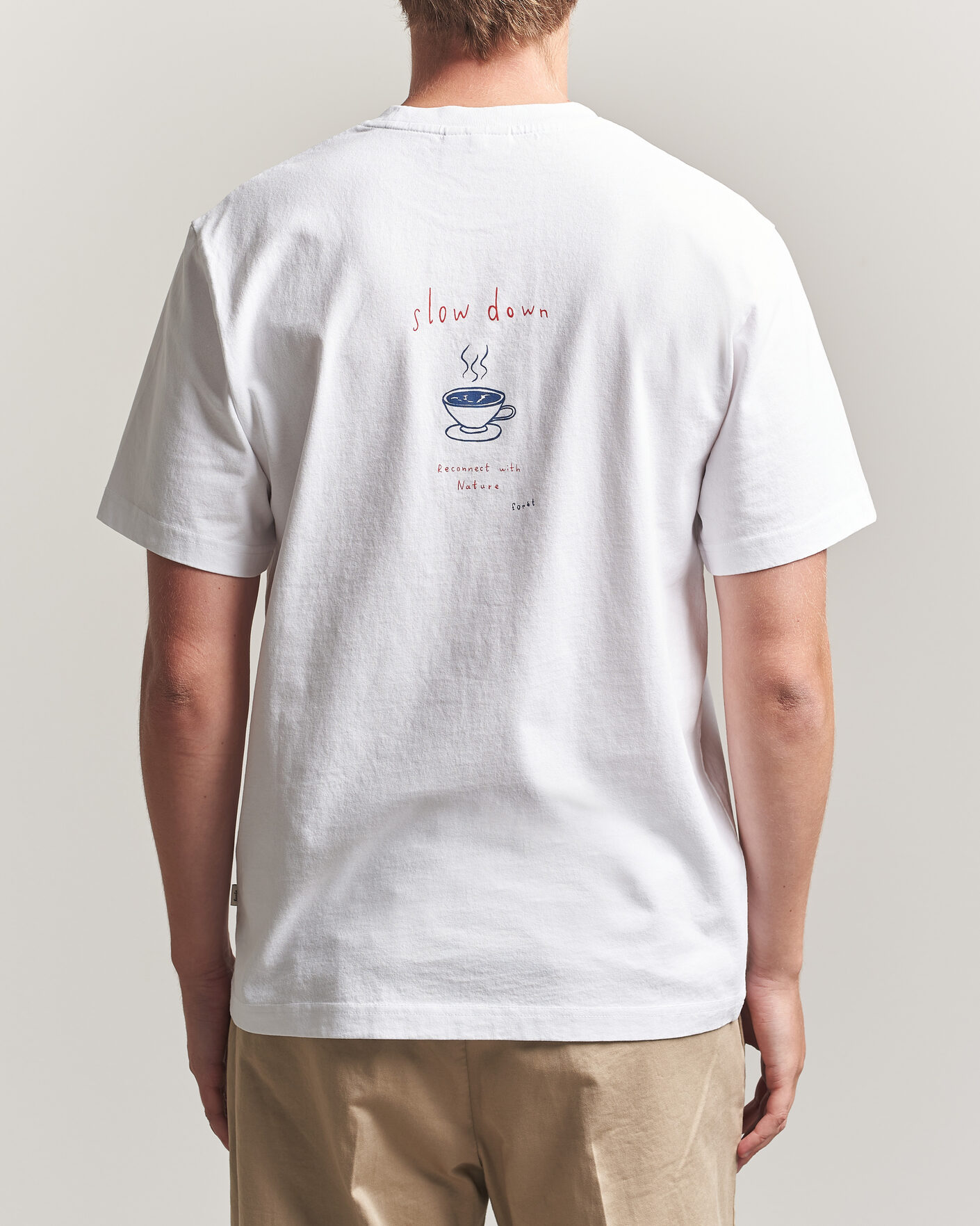Uomini | T-shirt | Forét | Haze T-Shirt White