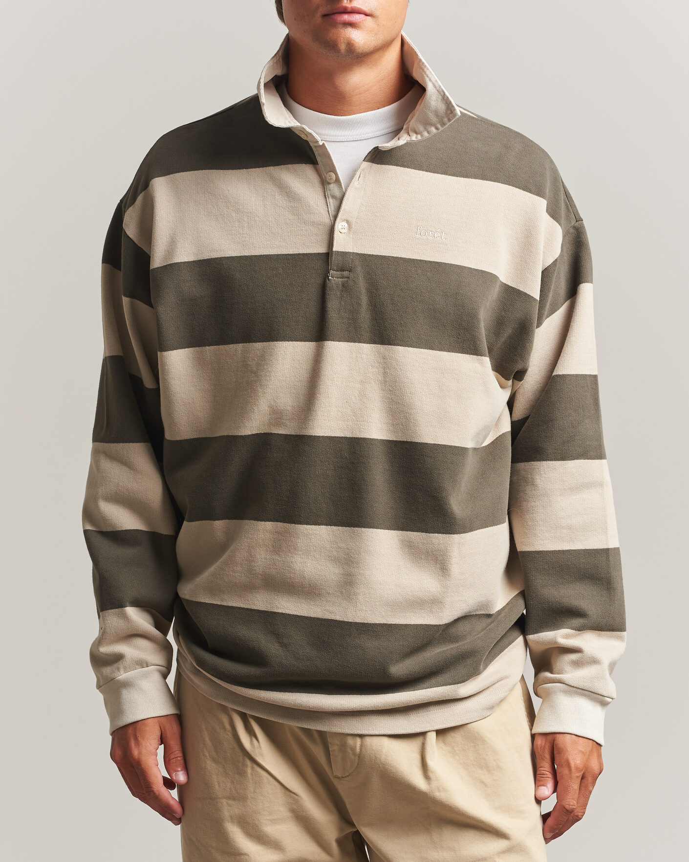 Uomini | Maglieria | Forét | Match Rugby Sweatshirt Wood Stripe