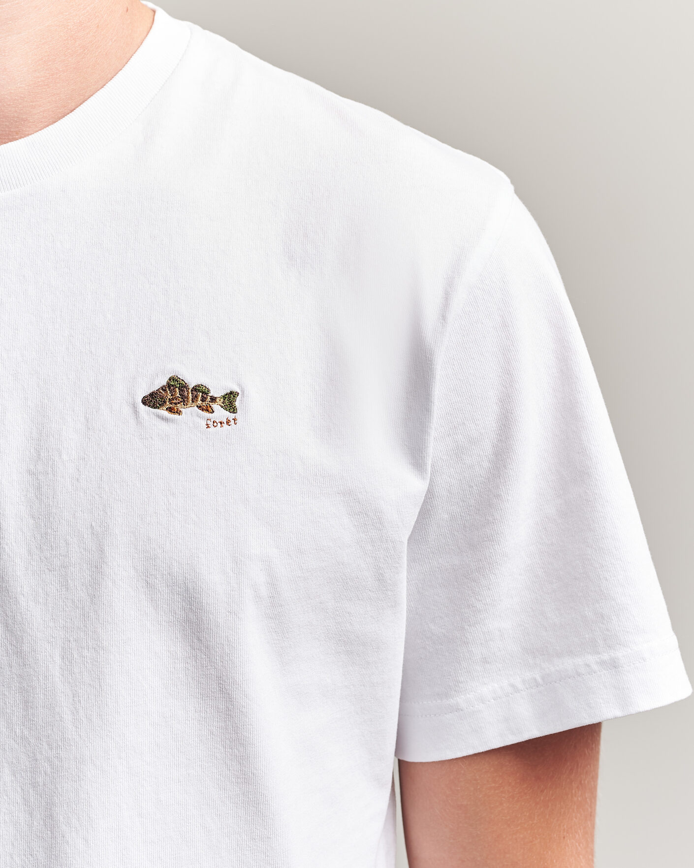 Uomini | T-shirt | Forét | Perch T-Shirt White