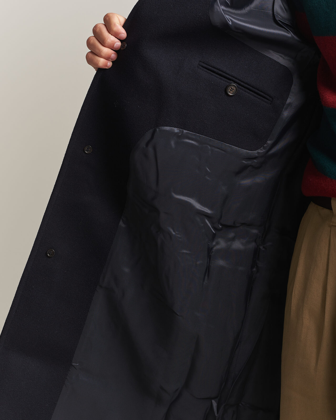 Uomini | Giacche | Forét | Pine Wool Coat Navy