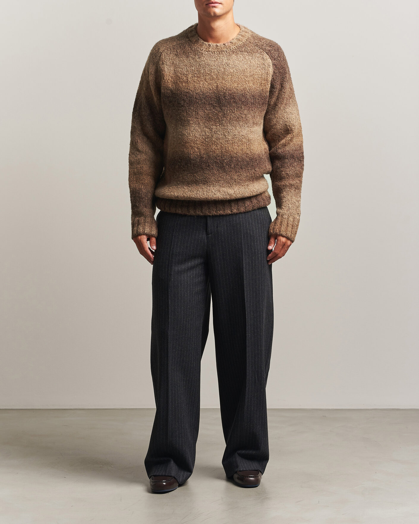 Uomini | Maglieria | Forét | Space Yarn Crew Neck Brown