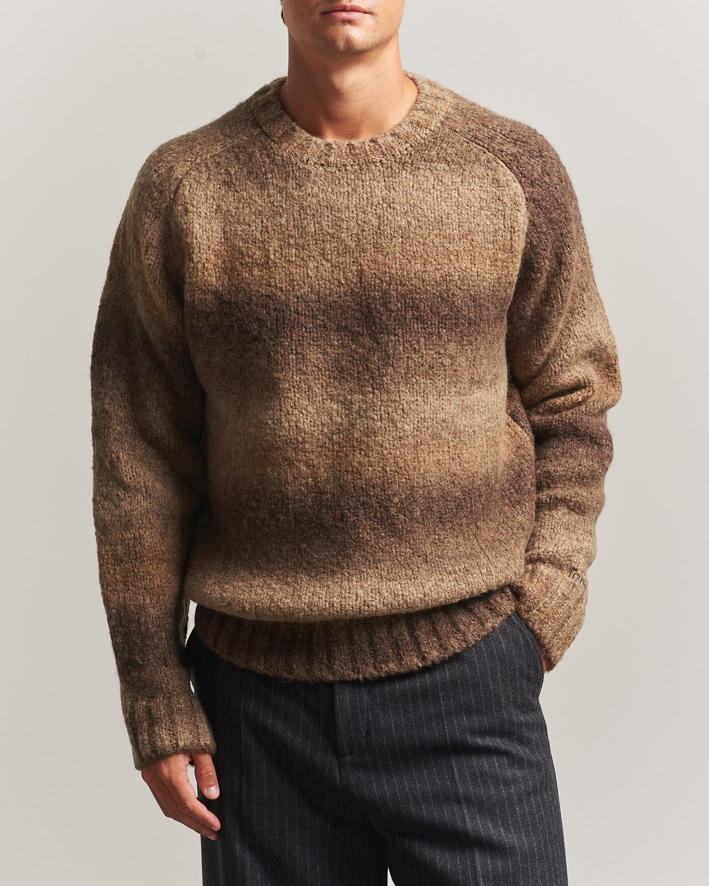 Uomini | Maglieria | Forét | Space Yarn Crew Neck Brown