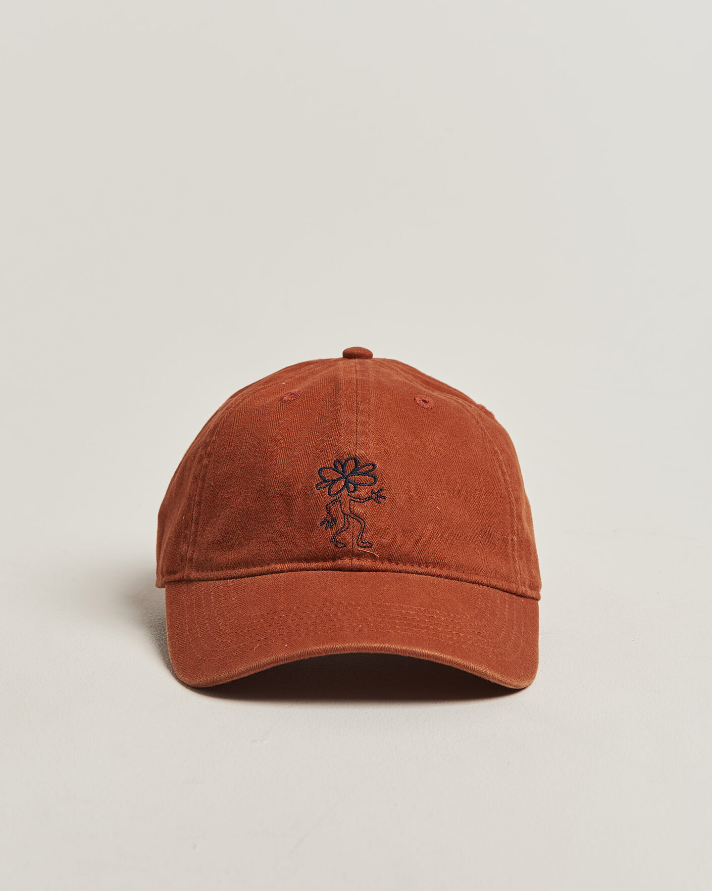 Uomini | Cappelli & Berretti | Forét | Tree Washed Herringbone Cap Brown