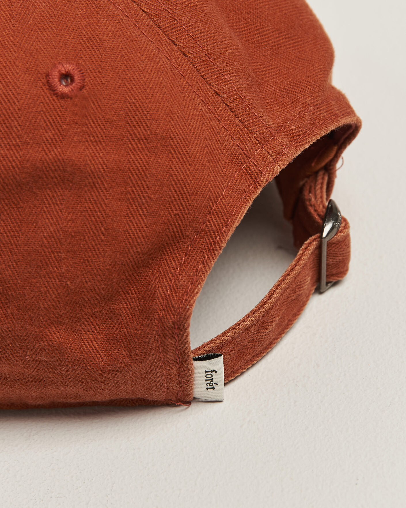 Uomini | Cappelli & Berretti | Forét | Tree Washed Herringbone Cap Brown