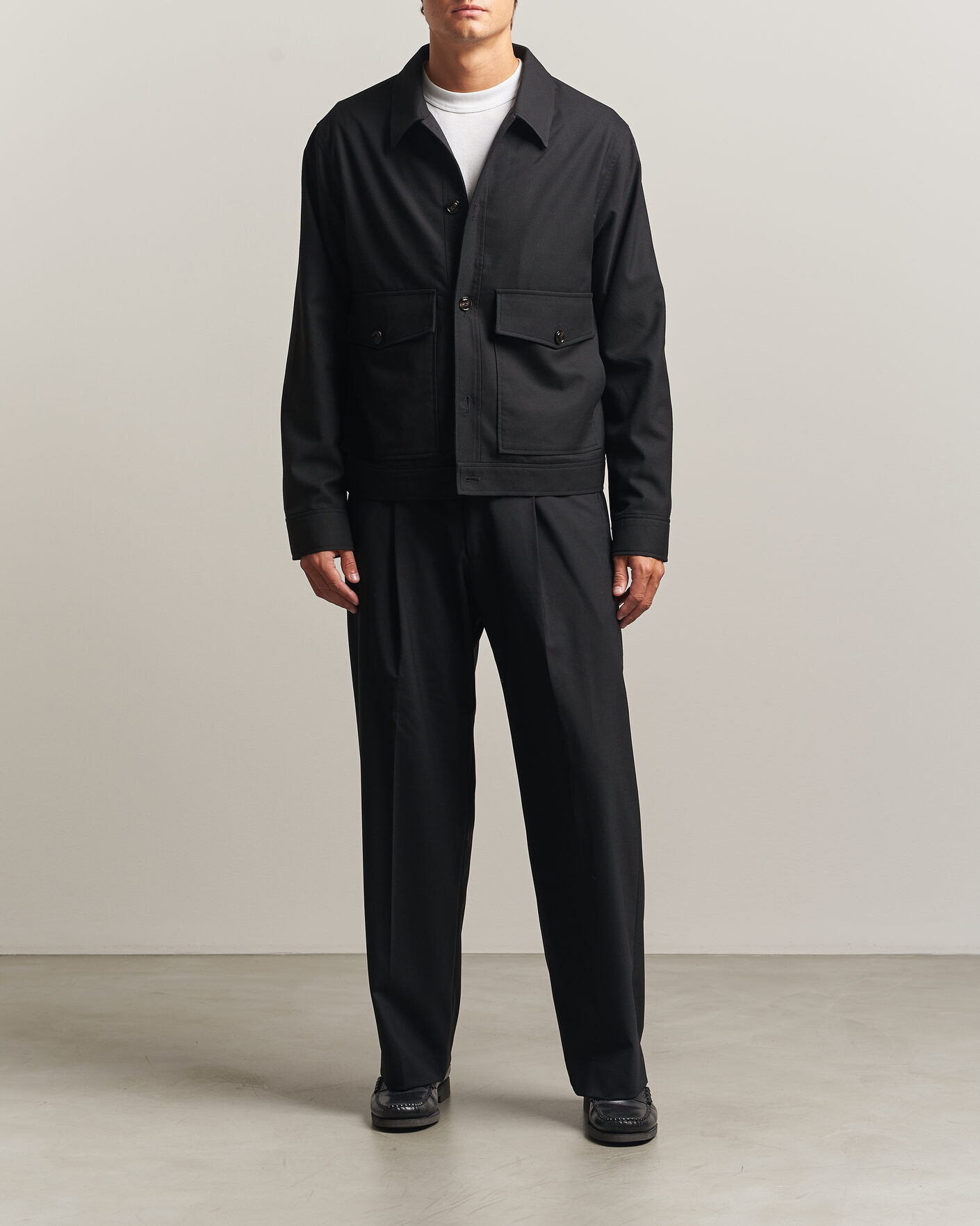 Uomini | Giacche | J.Lindeberg | Jevin Brushed Twill Jacket Black