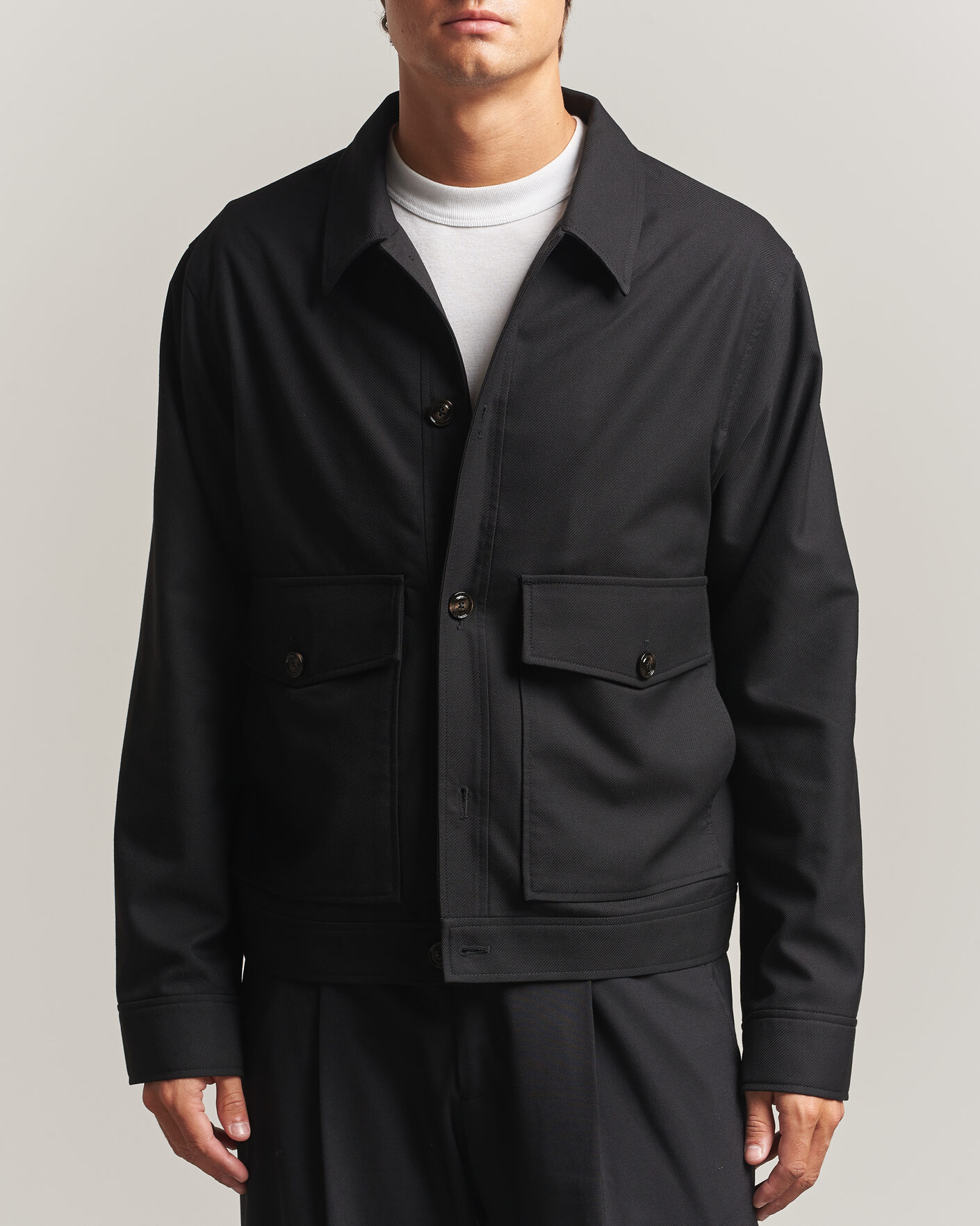 Uomini | Giacche | J.Lindeberg | Jevin Brushed Twill Jacket Black