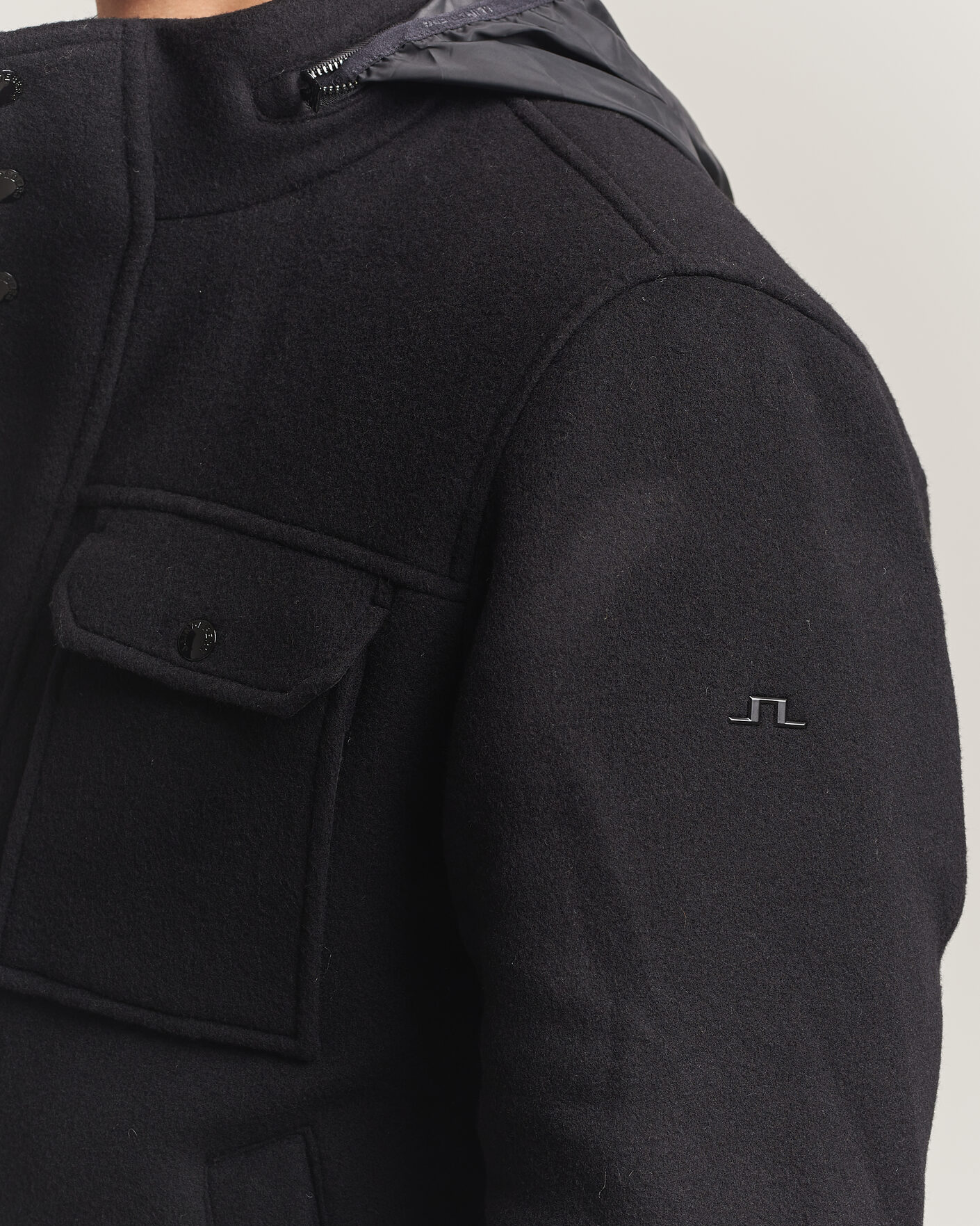 Uomini | Giacche | J.Lindeberg | Bailey Wool Field Jacket Black