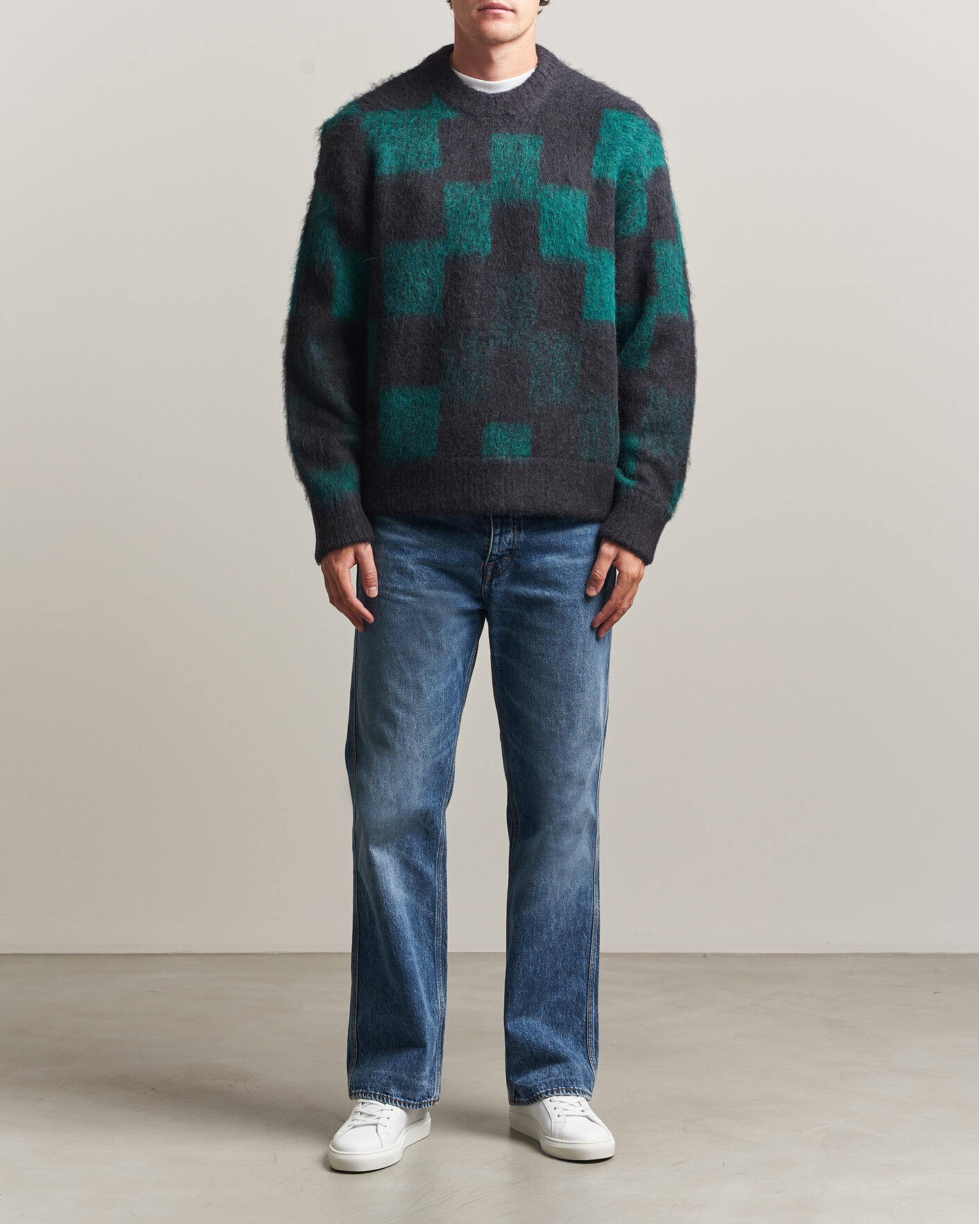 Uomini | Maglieria | J.Lindeberg | Hank Graphic Knitted Sweater Forest Biome