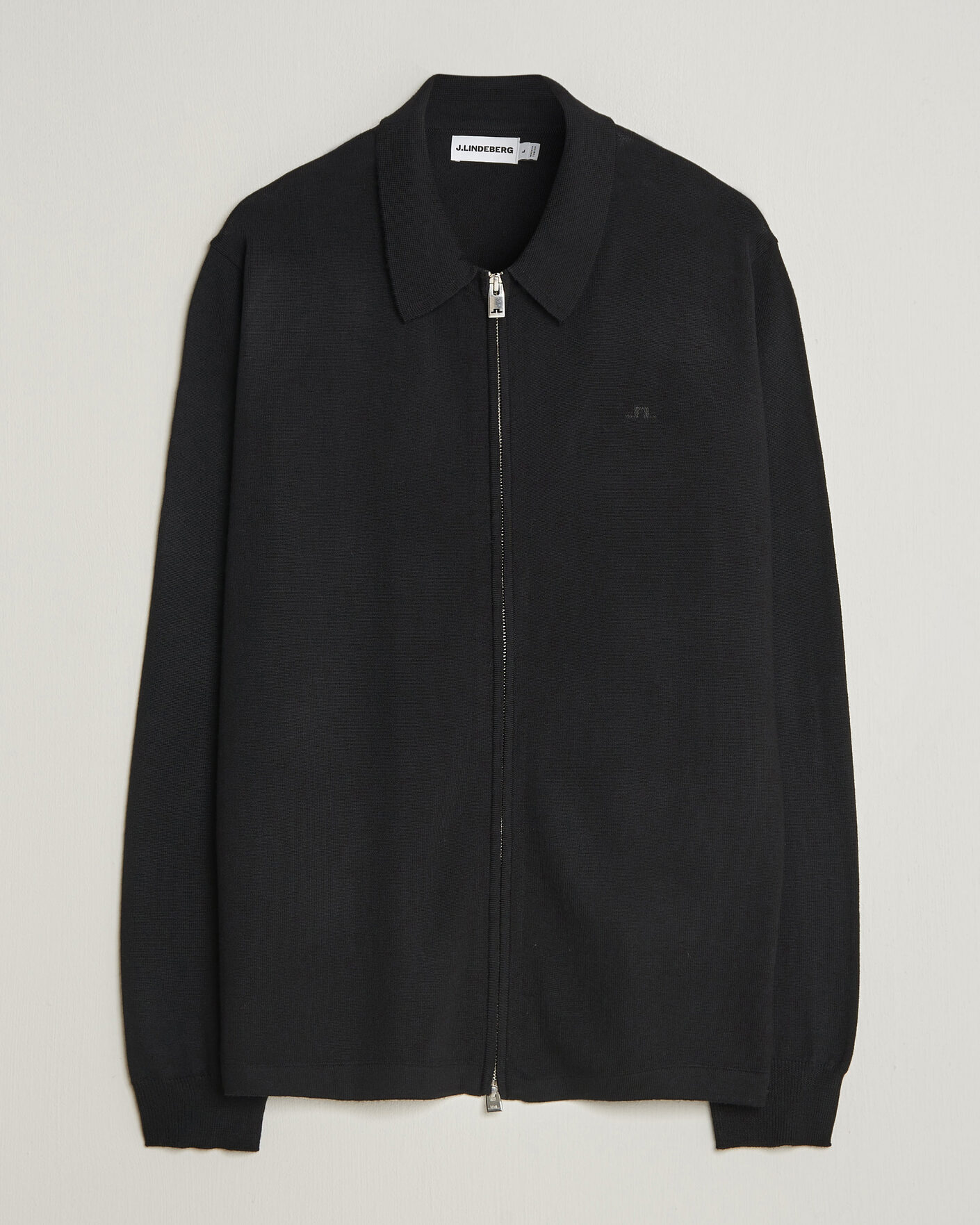 Uomini | Maglieria | J.Lindeberg | Kaleb Merino Full Zip Black