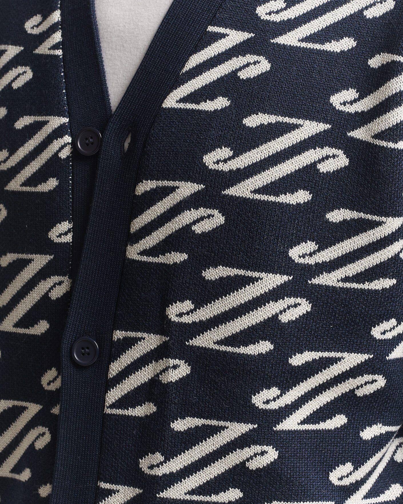 Uomini | Maglieria | J.Lindeberg | Denny Jacquard Cardigan JL Navy
