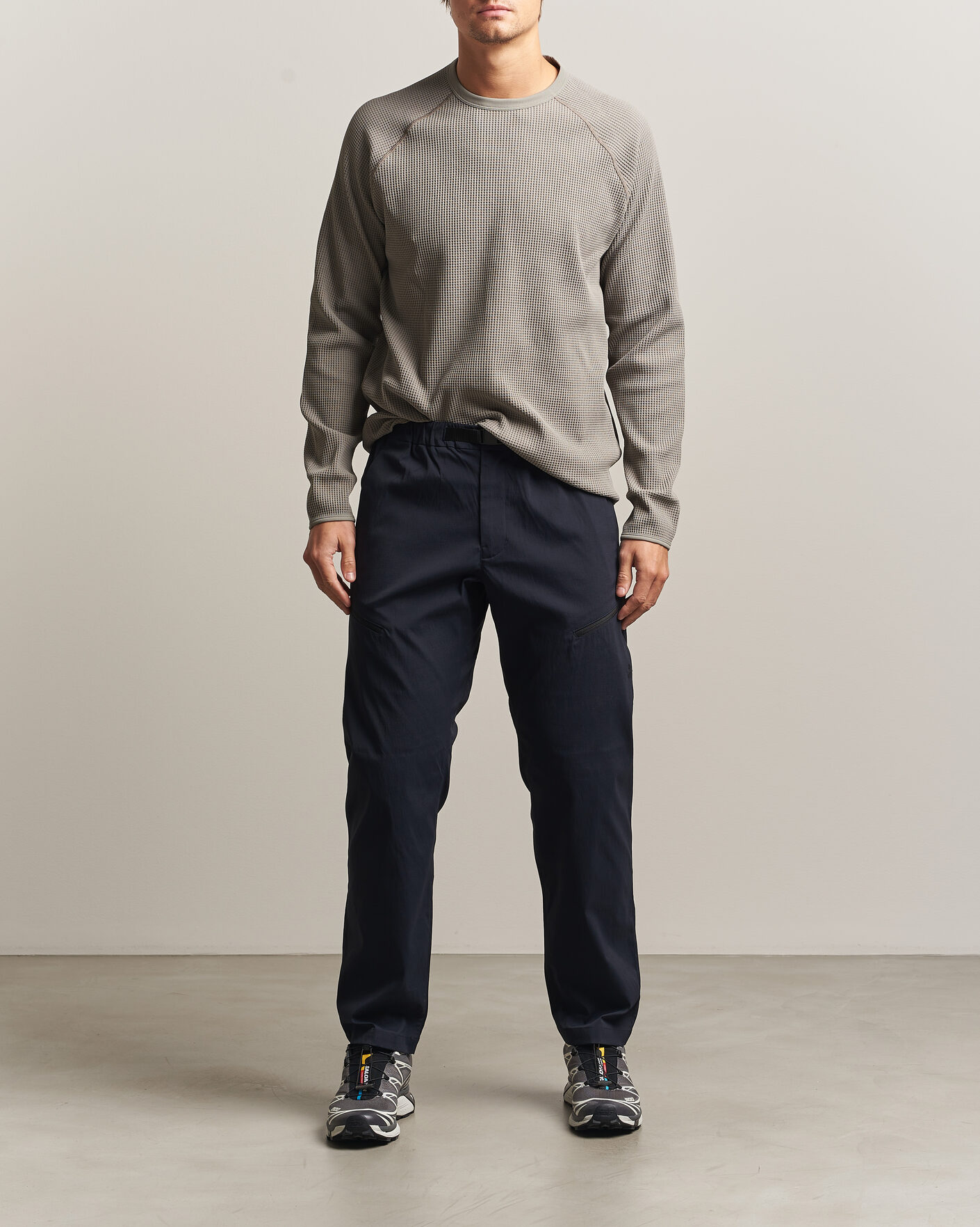 Uomini | T-shirt | Goldwin | WF Light Long Sleeve T-Shirt Arid Beige
