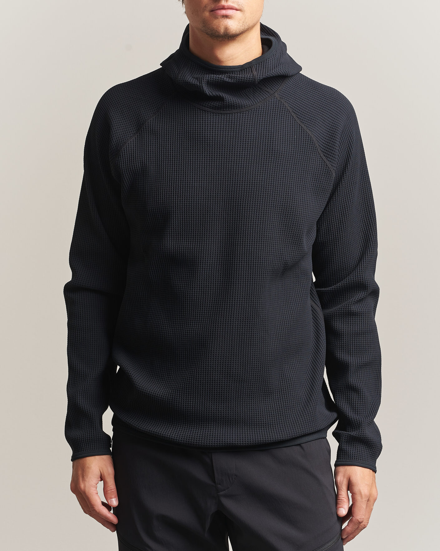 Uomini | Maglieria | Goldwin | WF Light Long Sleeve Hoodie Black
