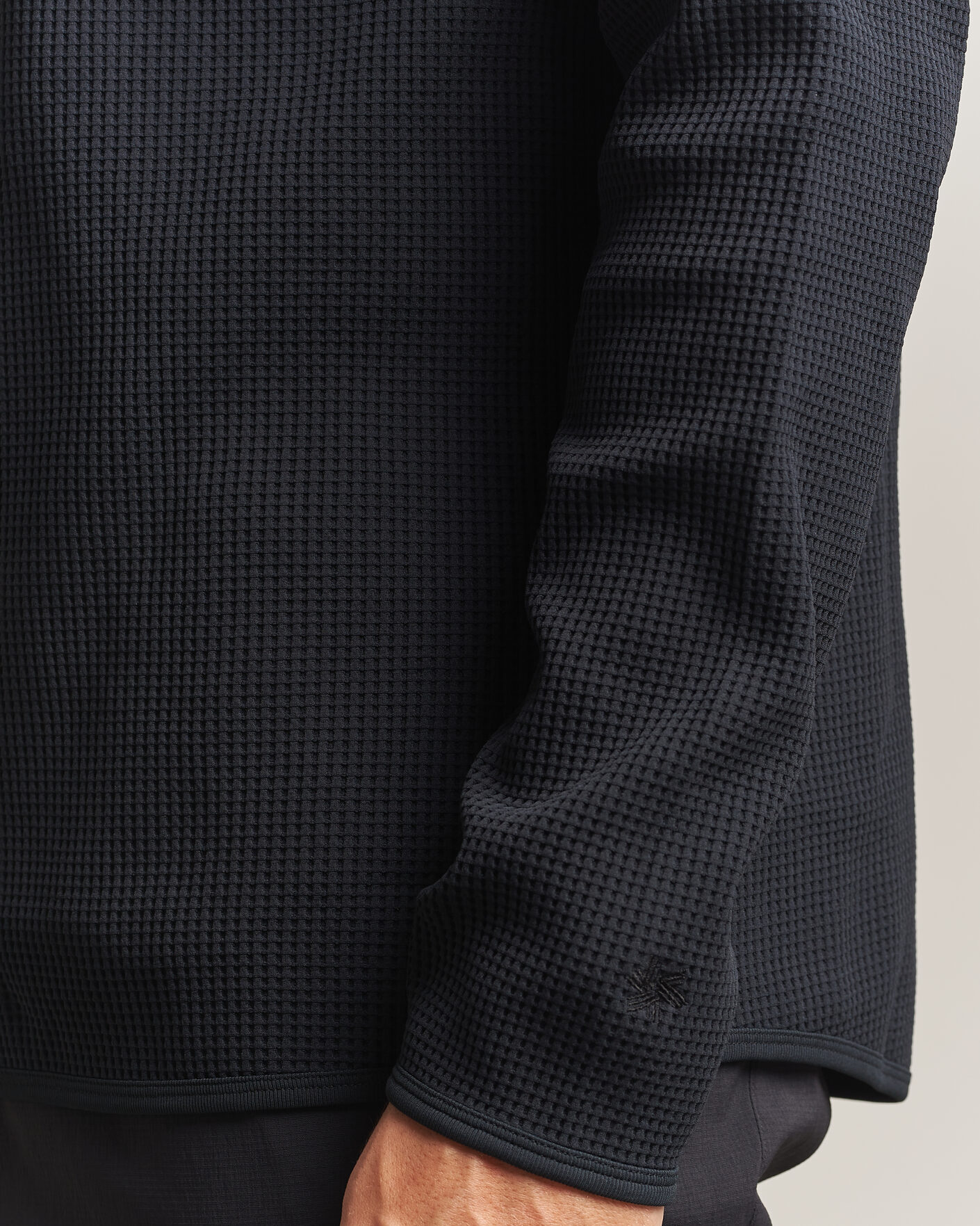 Uomini | Maglieria | Goldwin | WF Light Long Sleeve Hoodie Black