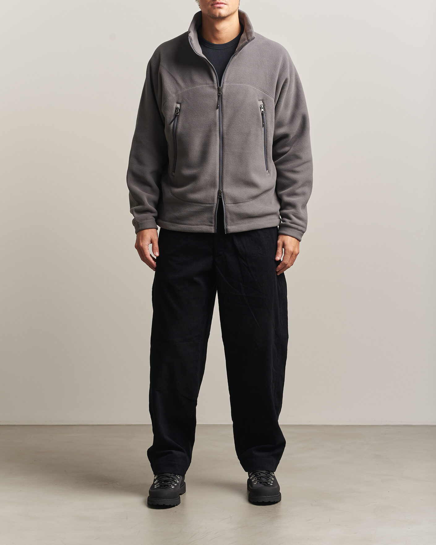 Uomini | Maglieria | Goldwin | Polartec Fleece Jacket Lunar Gray