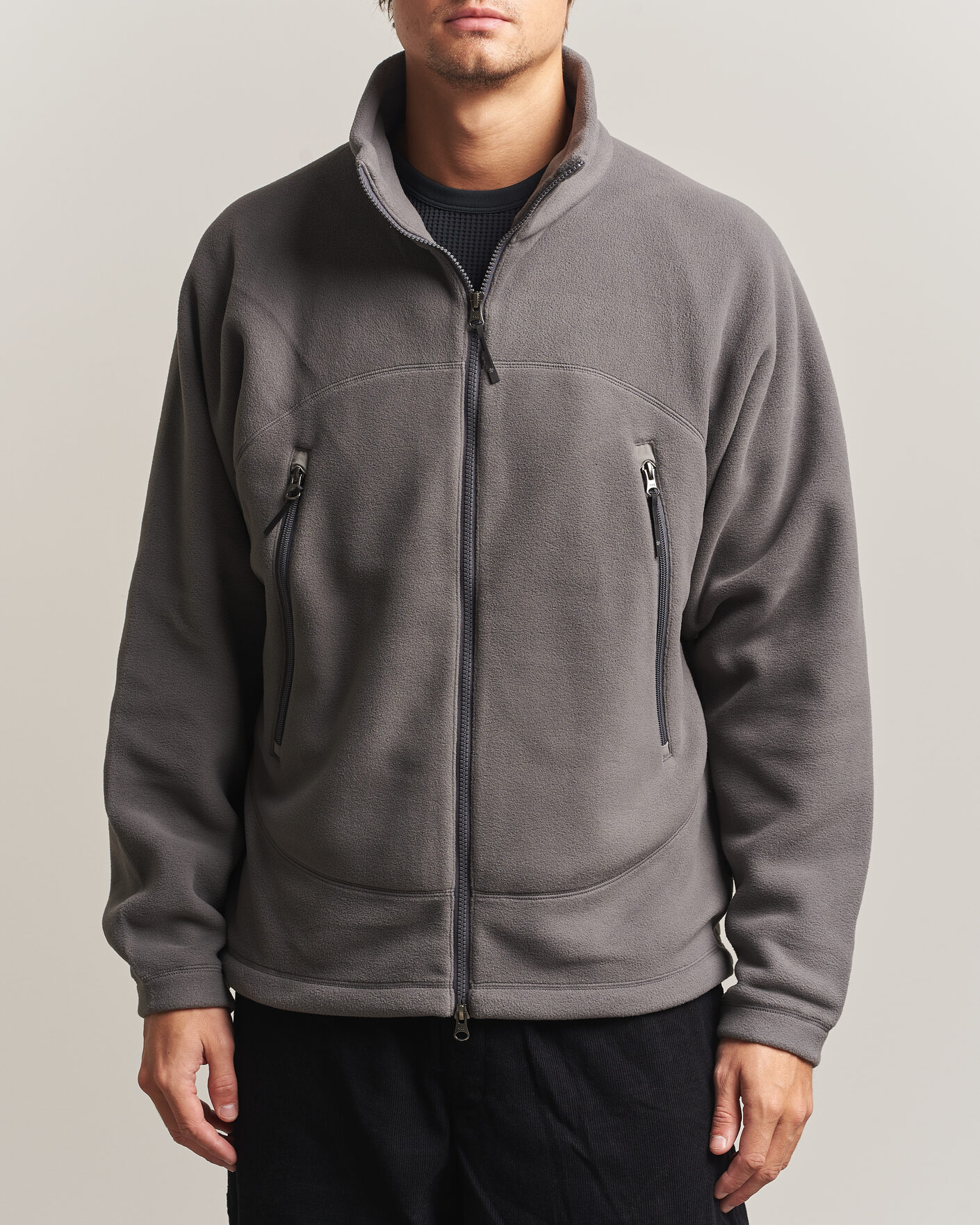 Uomini | Maglieria | Goldwin | Polartec Fleece Jacket Lunar Gray