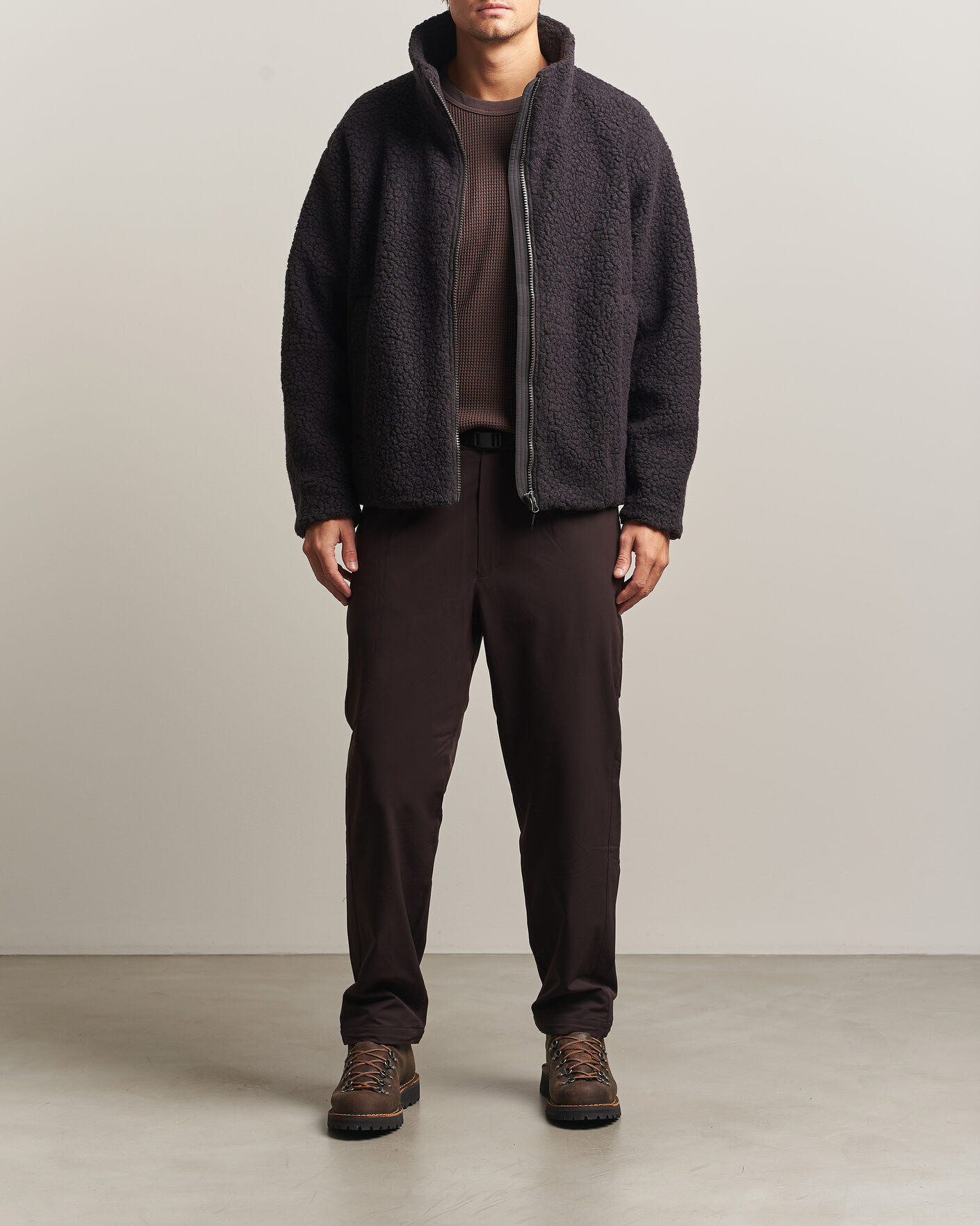 Uomini | Maglieria | Goldwin | Deep Pile Fleece Jacket Espresso