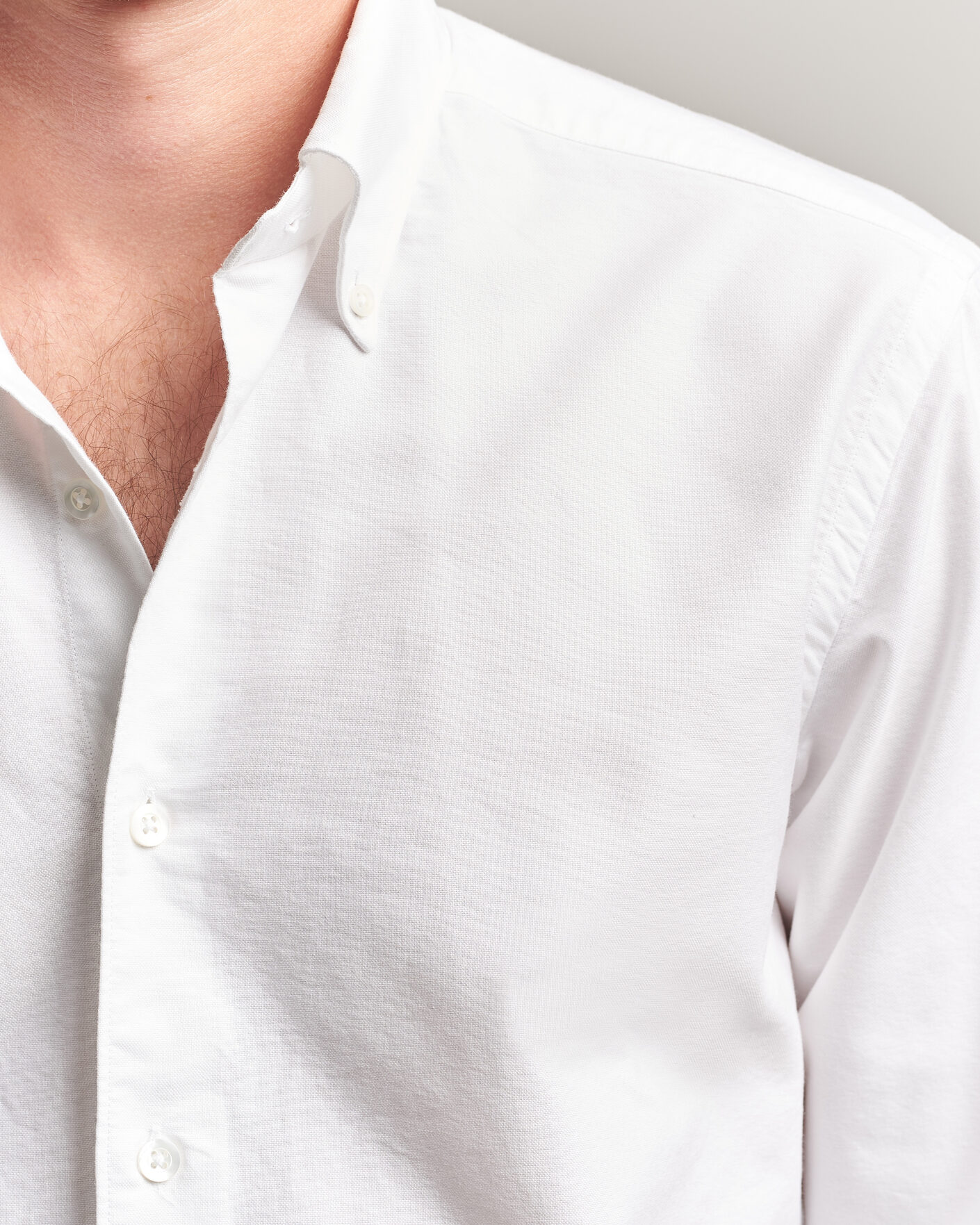 Uomini | Camicie | Grigio | Oxford Button Down Shirt White