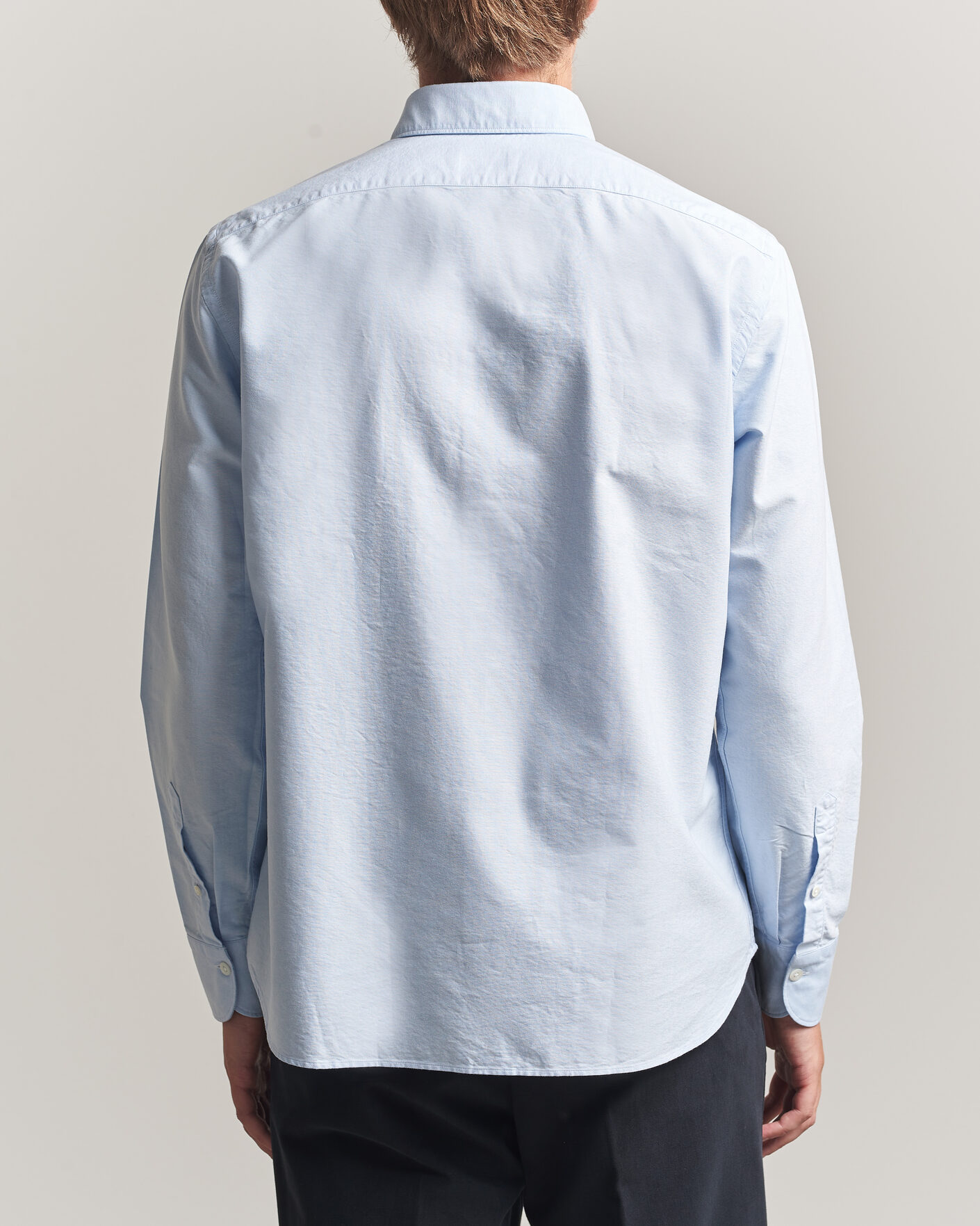 Uomini | Camicie | Grigio | Oxford Button Down Shirt Light Blue
