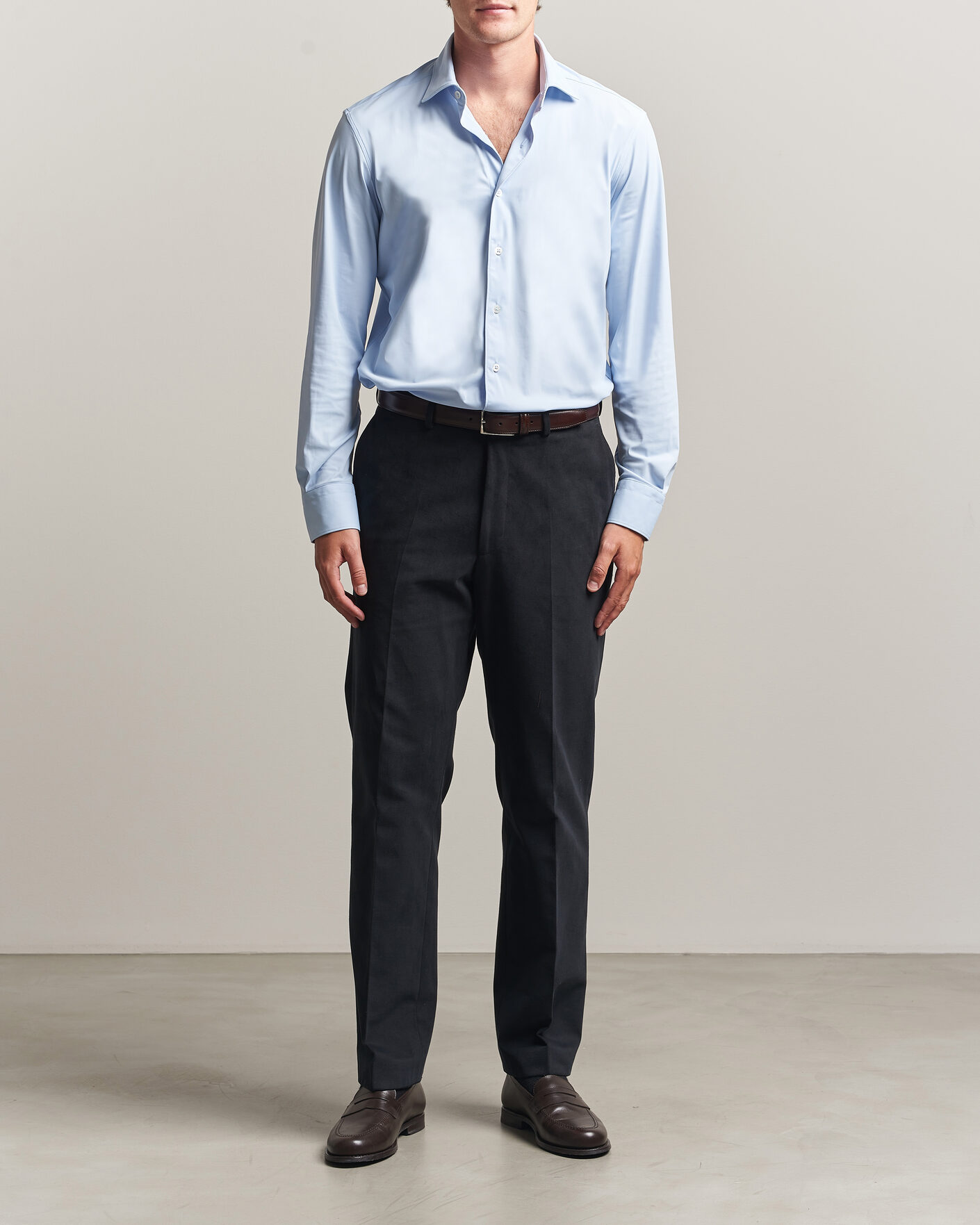 Uomini | Camicie | Grigio | Jersey Shirt Light Blue