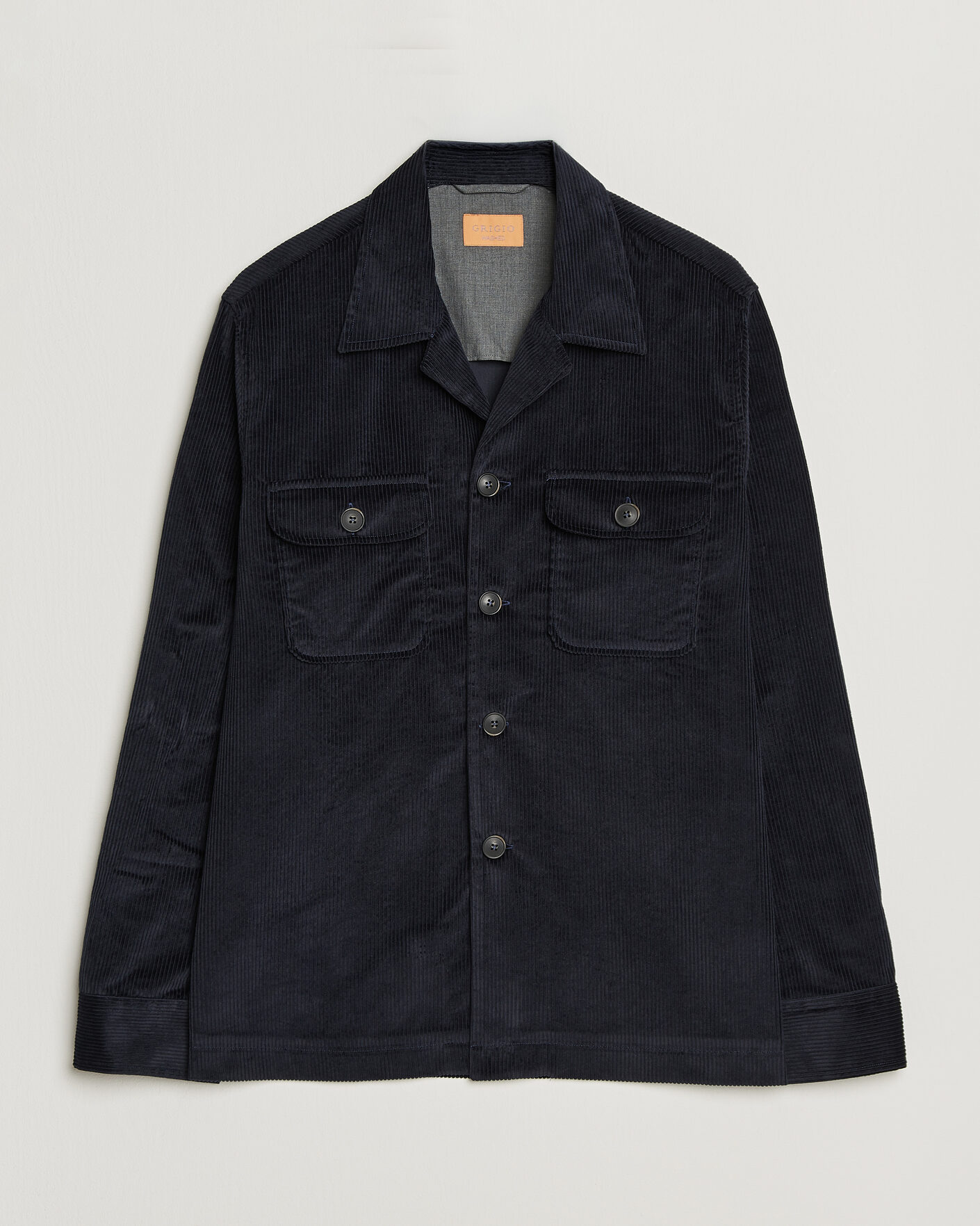 Uomini | Camicie | Grigio | Corduroy Overshirt Navy