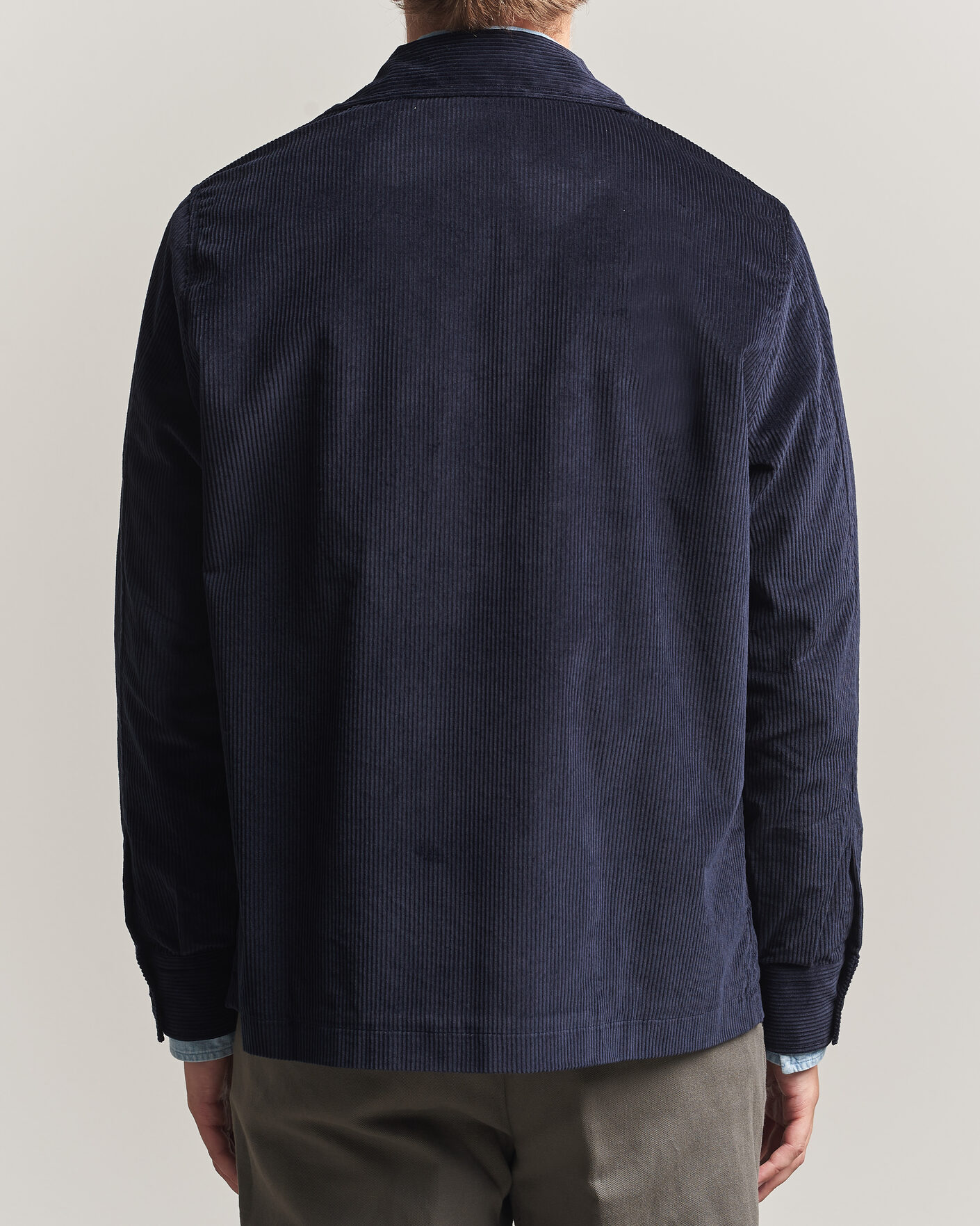 Uomini | Camicie | Grigio | Corduroy Overshirt Navy